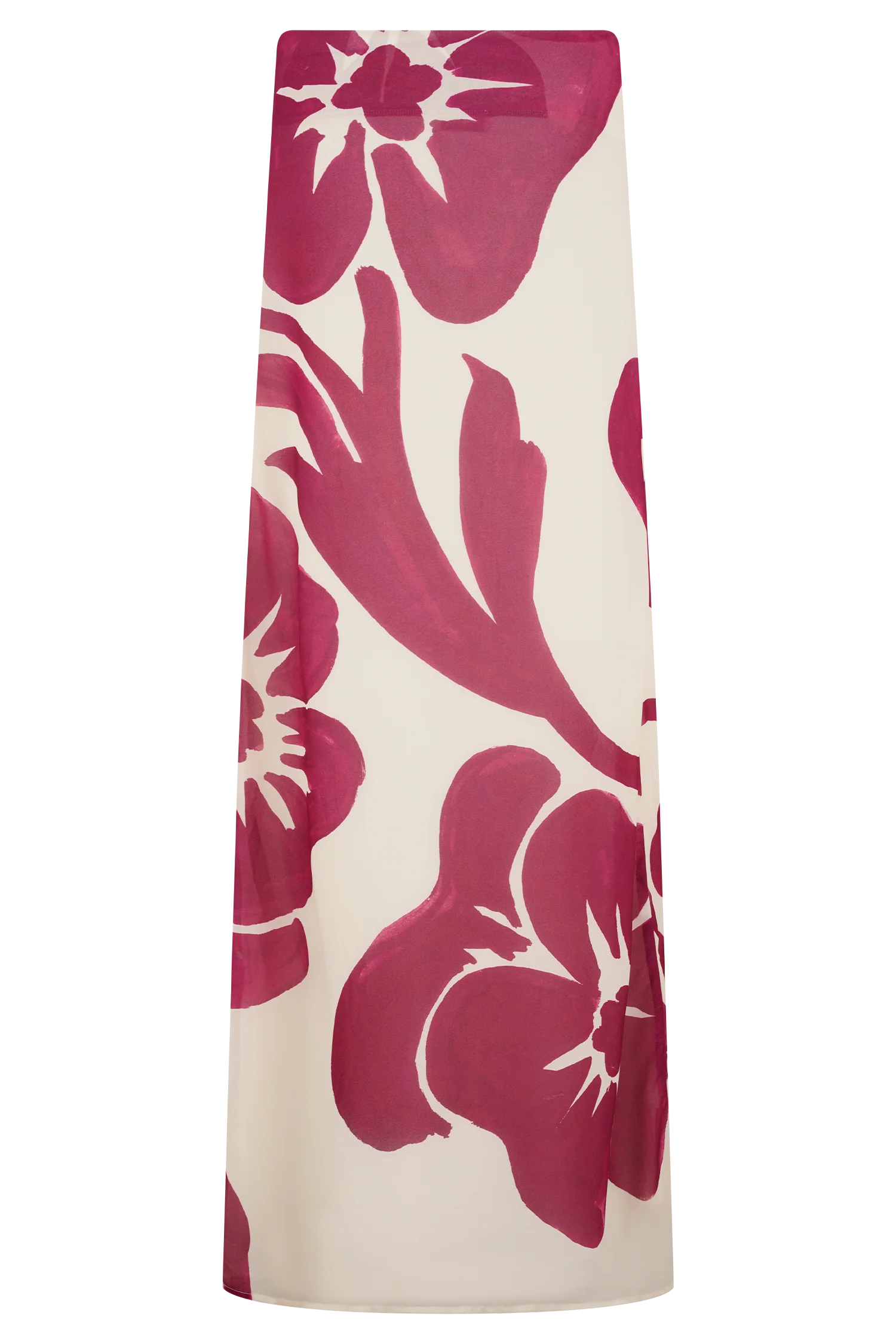 Katalina Chiffon Maxi Skirt - Red Deco Fleur Print - Image 8