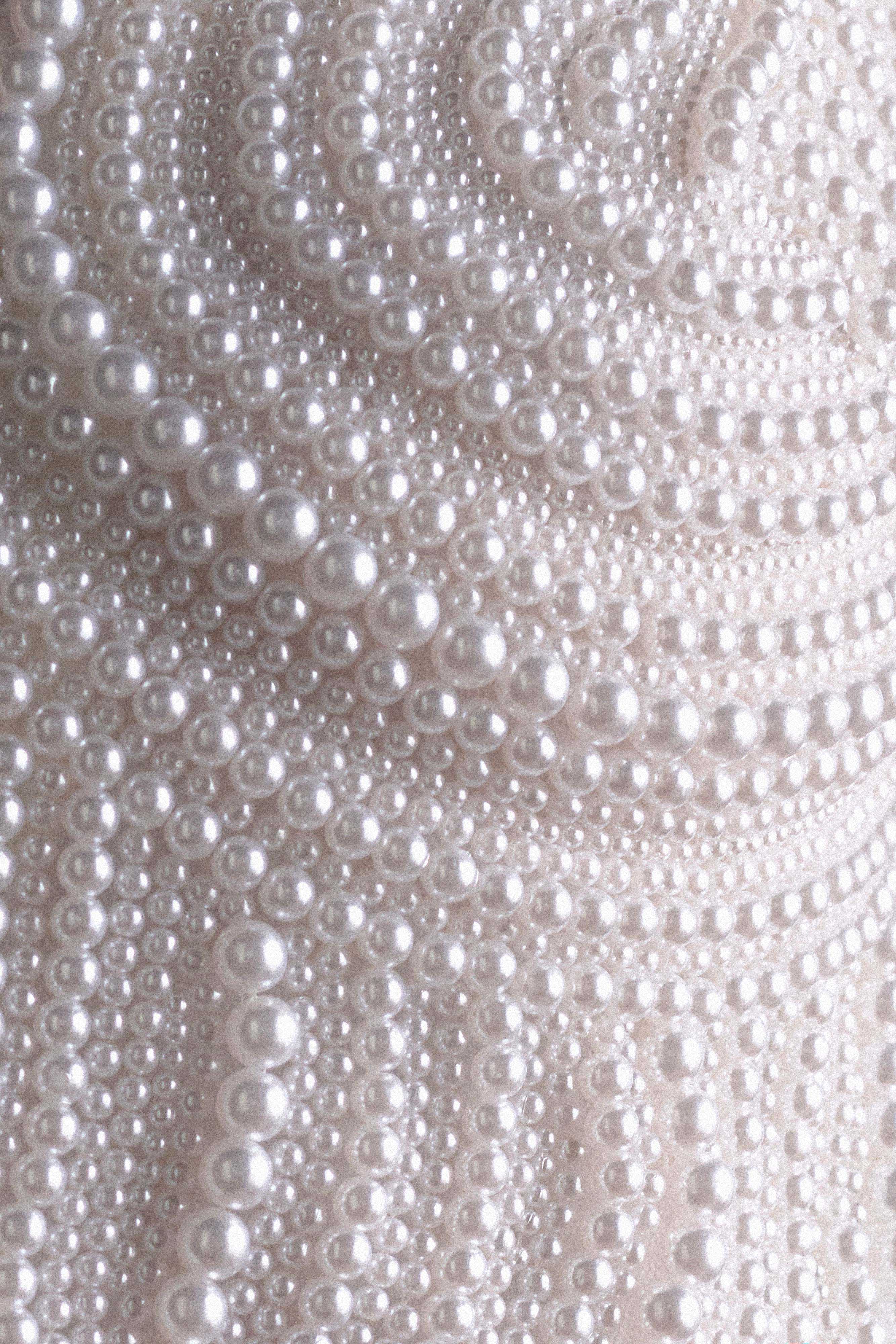 Kathia Pearl Hand Beaded Top - White - Image 7