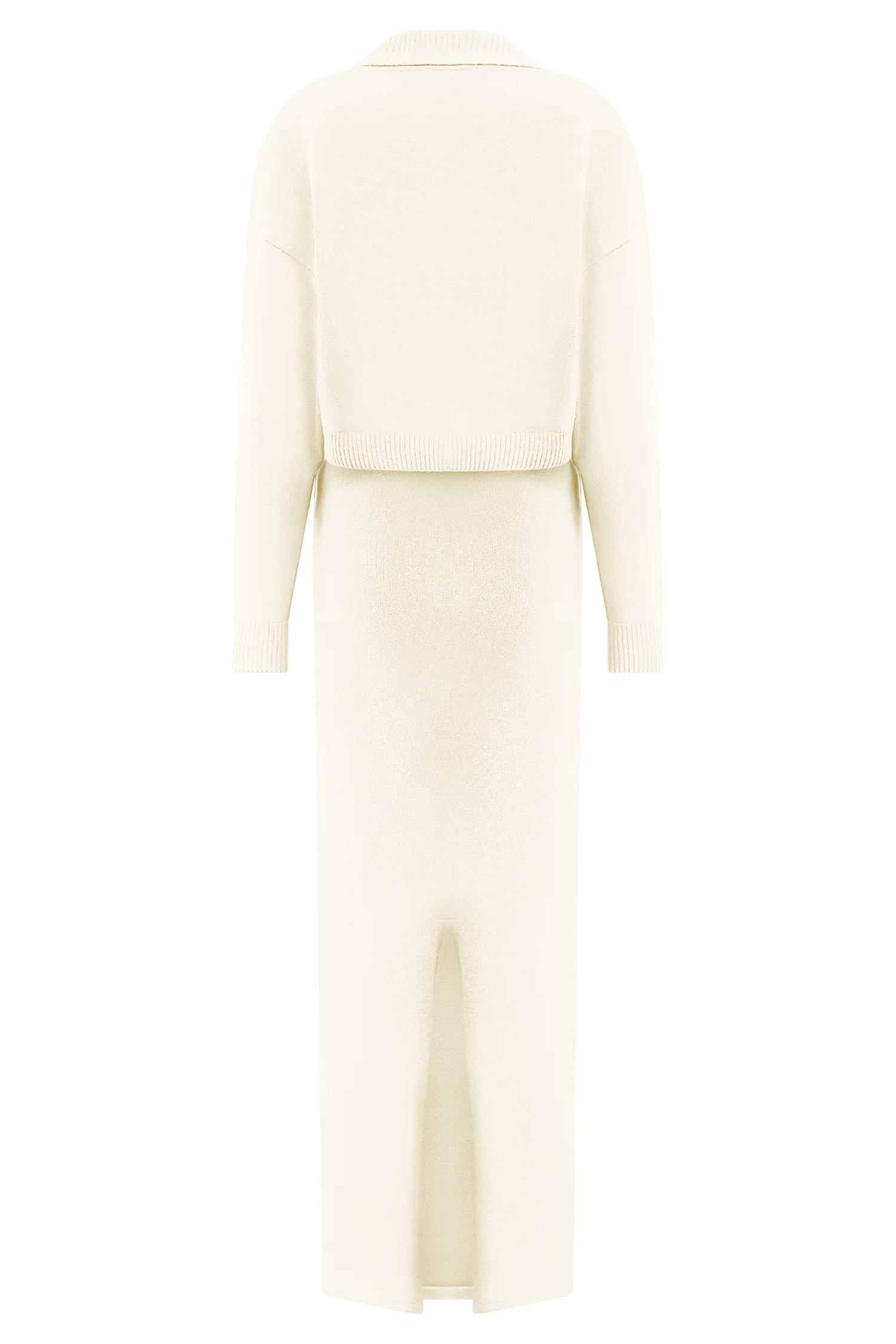 Kingston Knit Maxi Dress - Ivory - Image 12