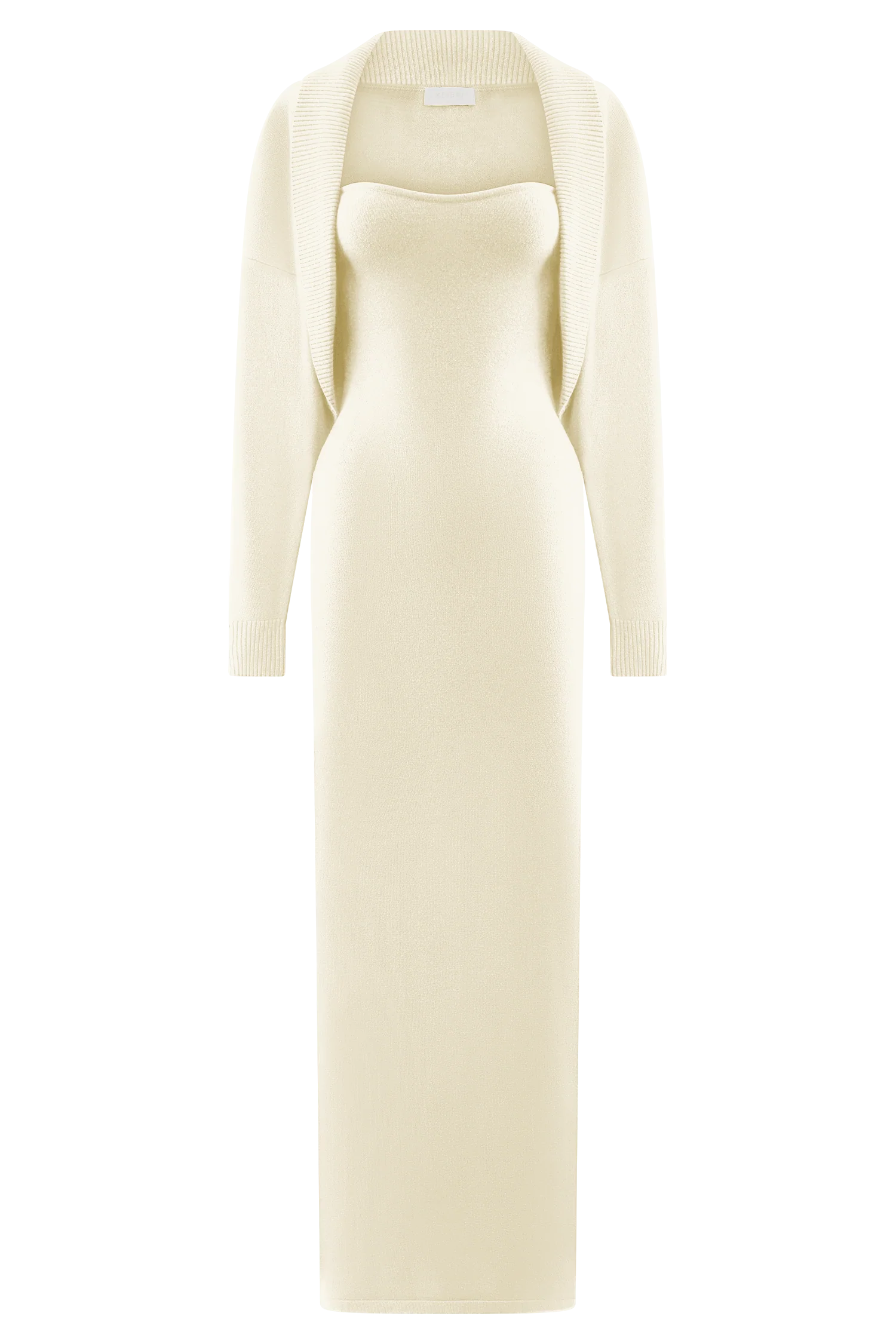 Kingston Knit Maxi Dress - Ivory - Image 13