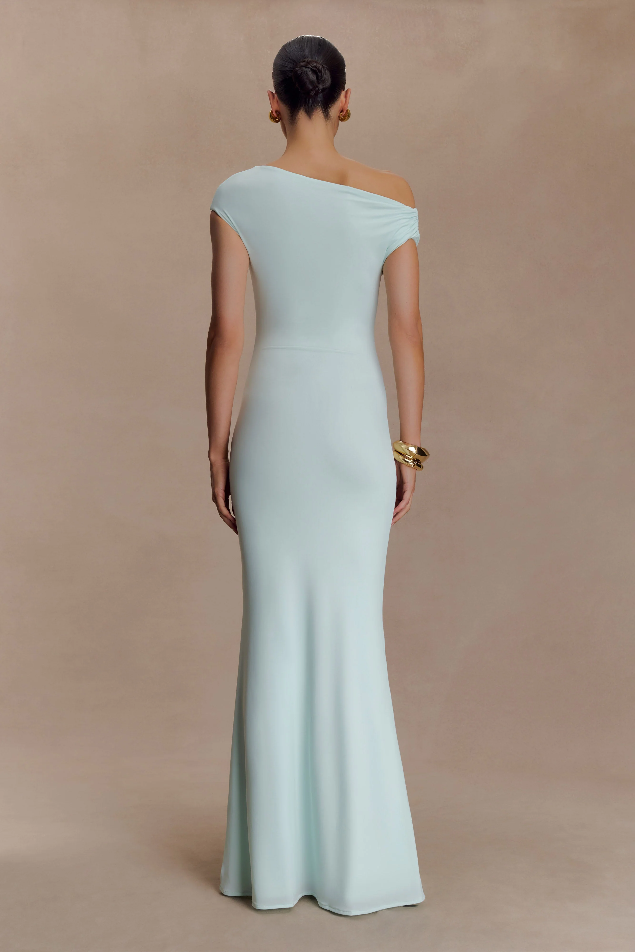 Kinsley Slinky Maxi Dress With Hardware - Lagoon - Image 2