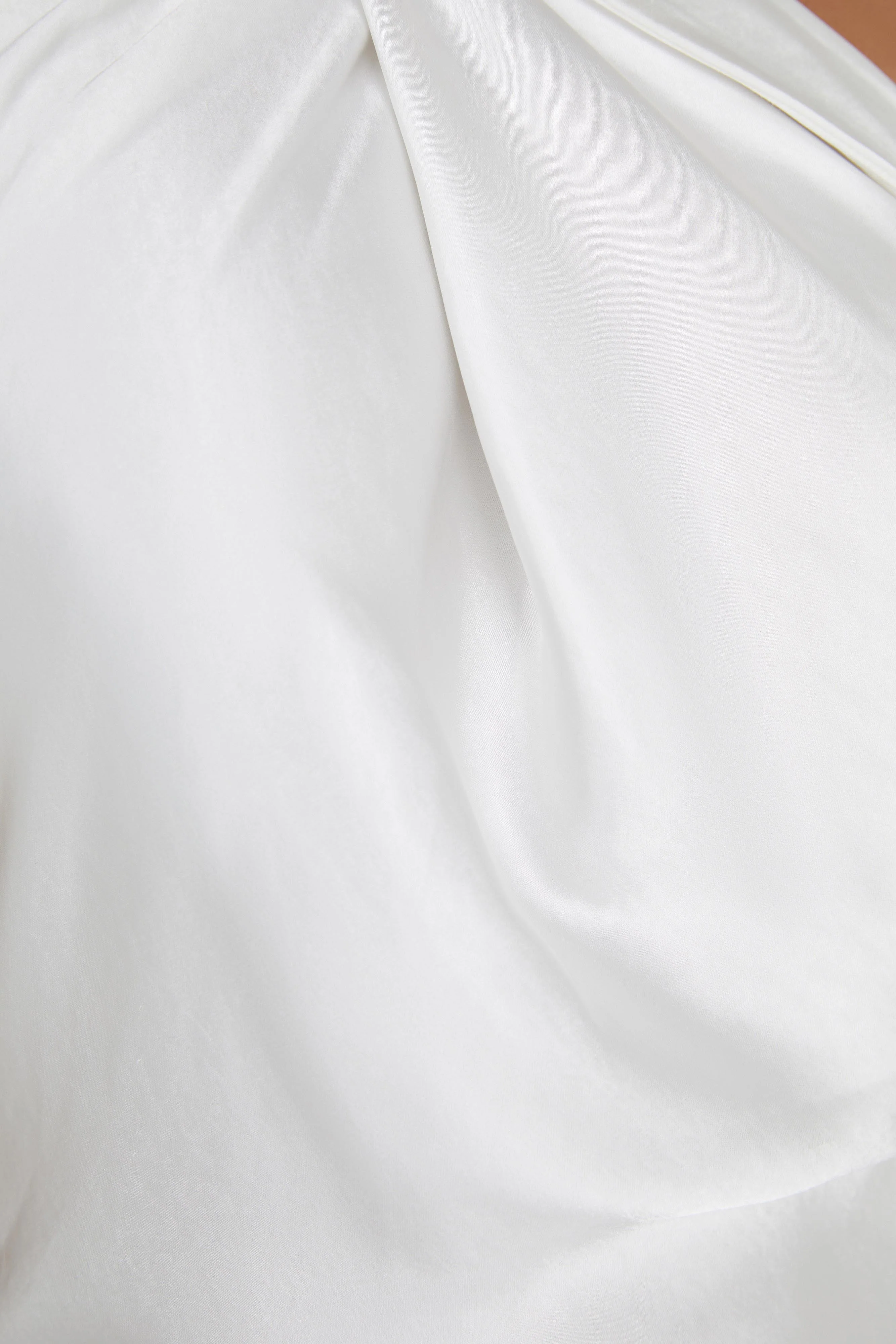 Laura Halter Satin Gown - White - Image 8