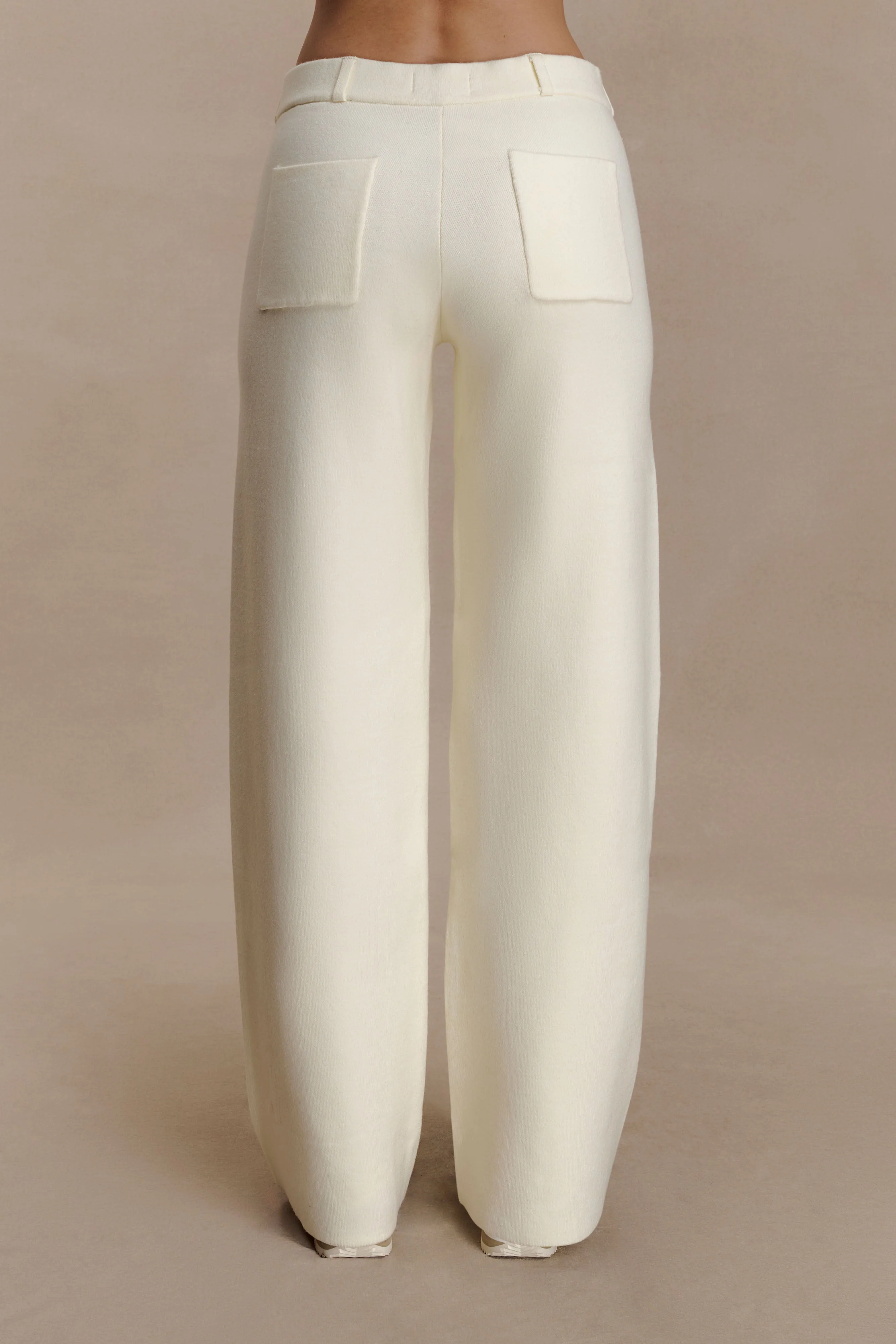 Lauren Knit Trouser - Ivory - Image 6
