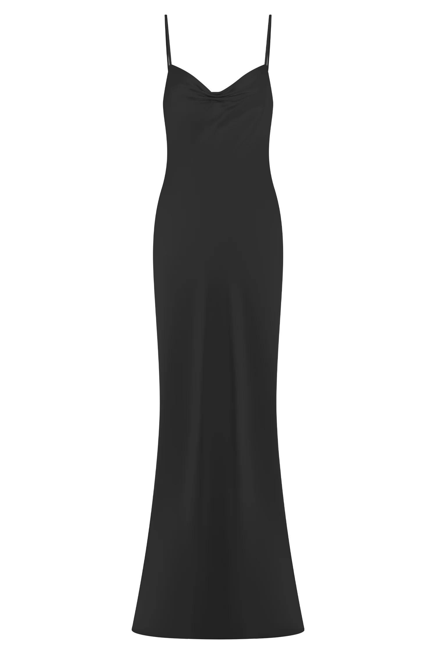 Lilly Sweetheart Satin Maxi Dress - Black - Image 14