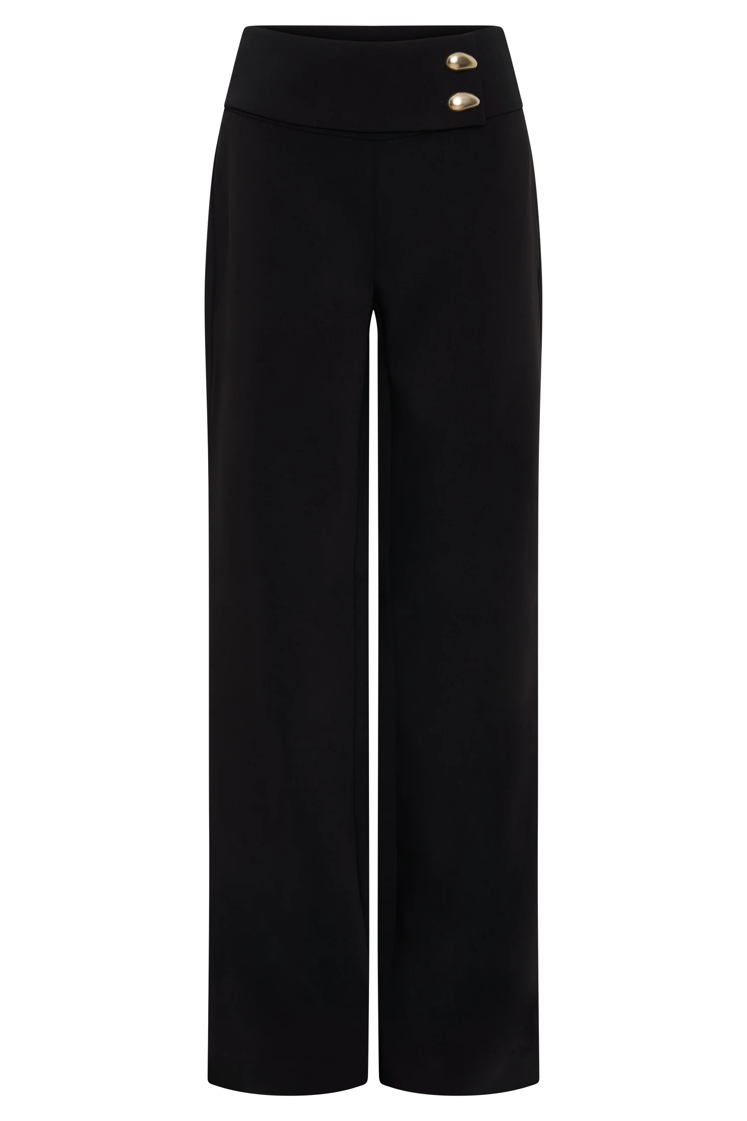 Lindie Straight Leg Suiting Pants - Black - Image 9