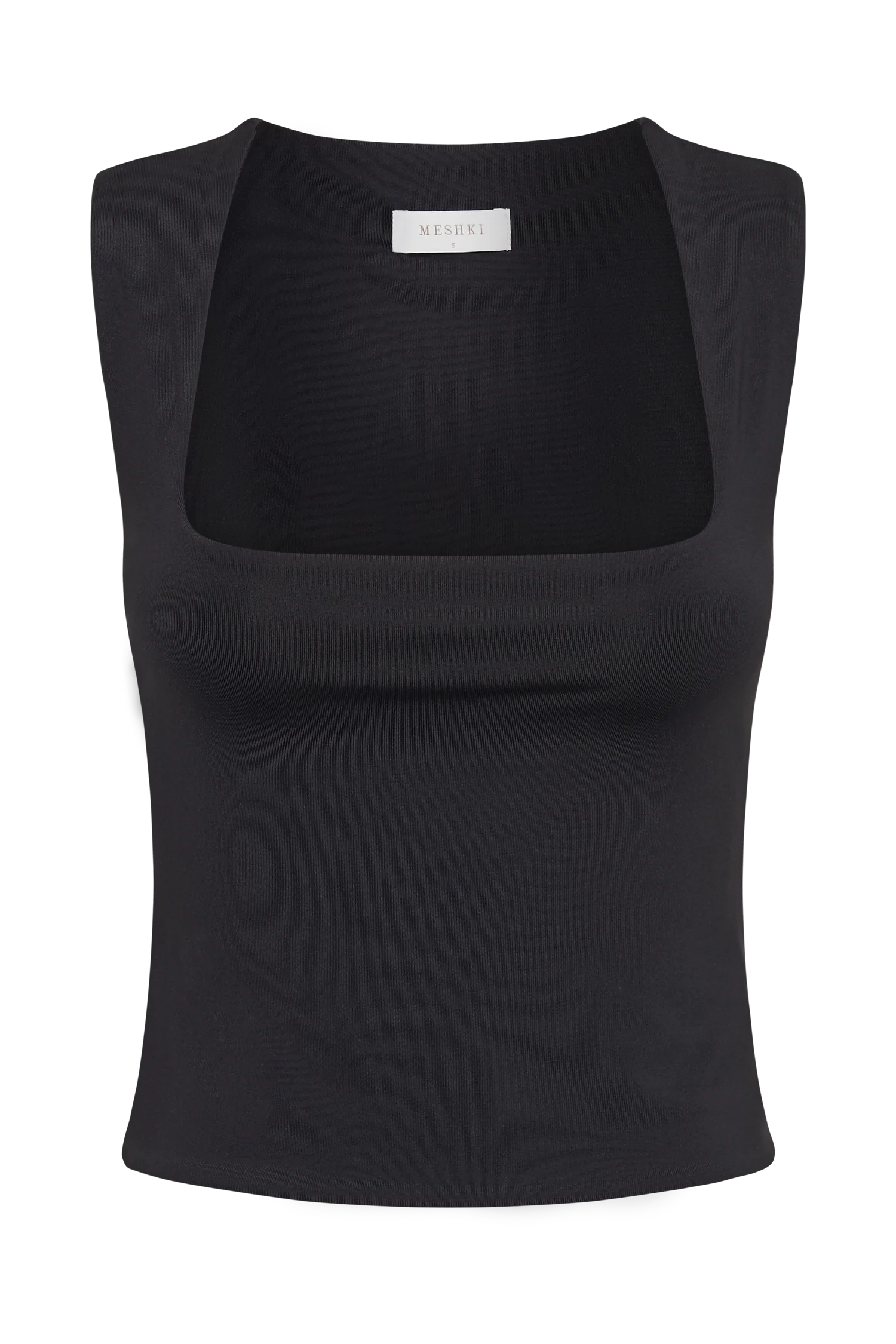 Linley Recycled Nylon Long Line Top - Black - Image 8