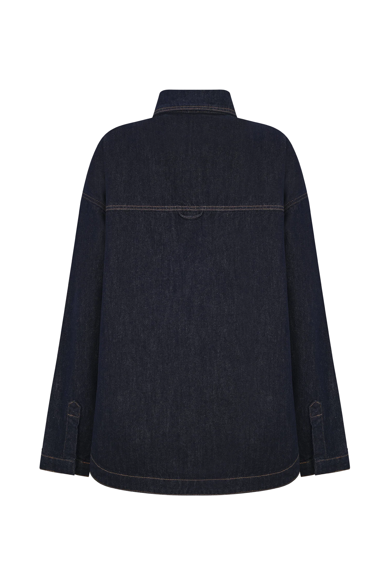 Lioda Oversized Denim Shirt - Washed Indigo Blue - Image 9