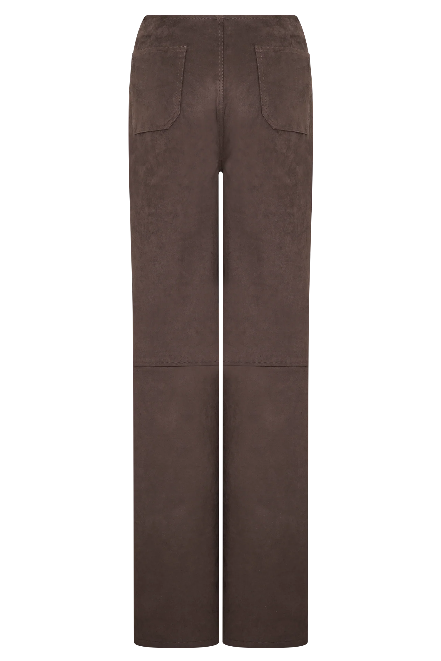 Logan Faux Suede Pants - Dark Chocolate - Image 8