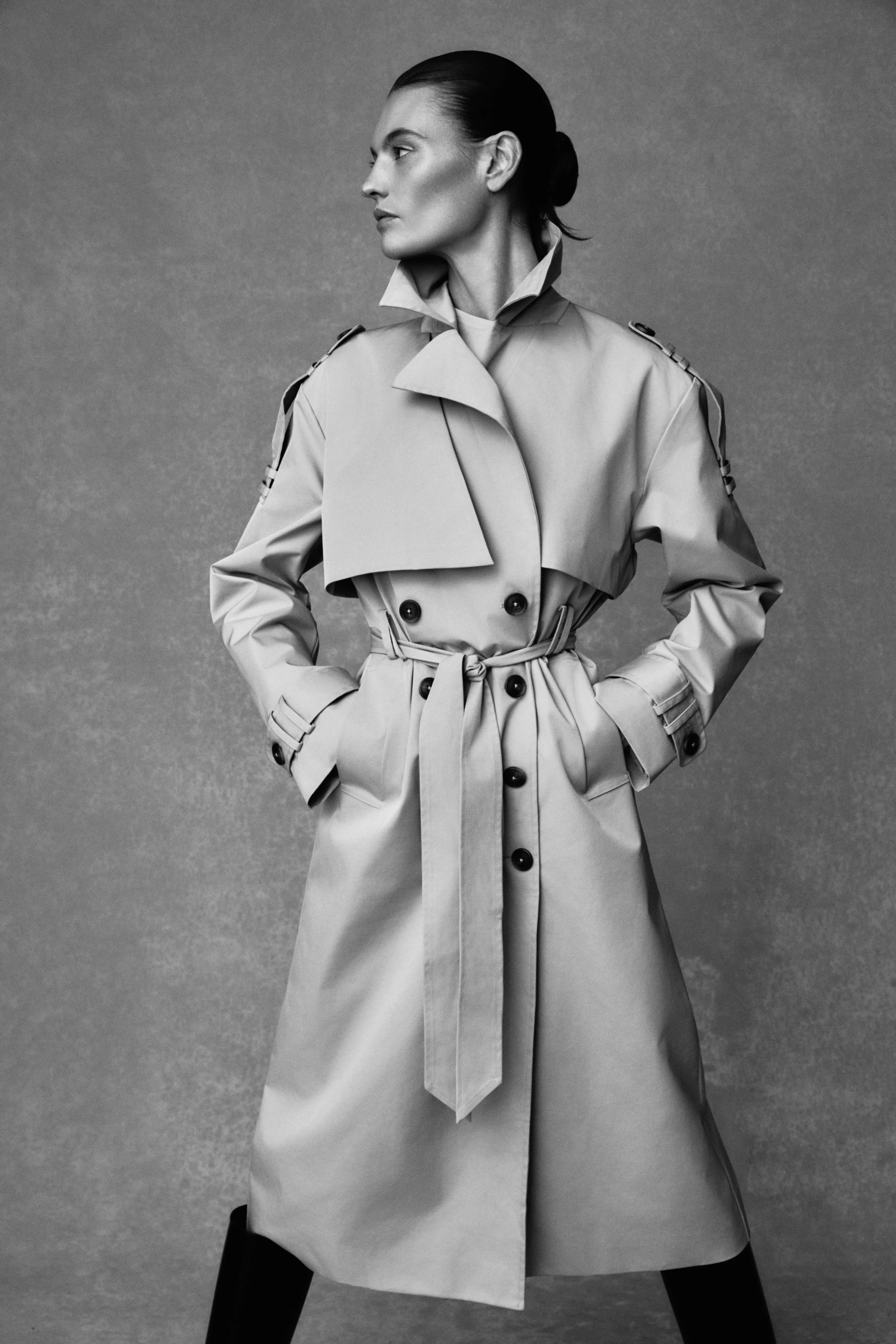 Lois Twill Trench Coat - Camel - Image 2