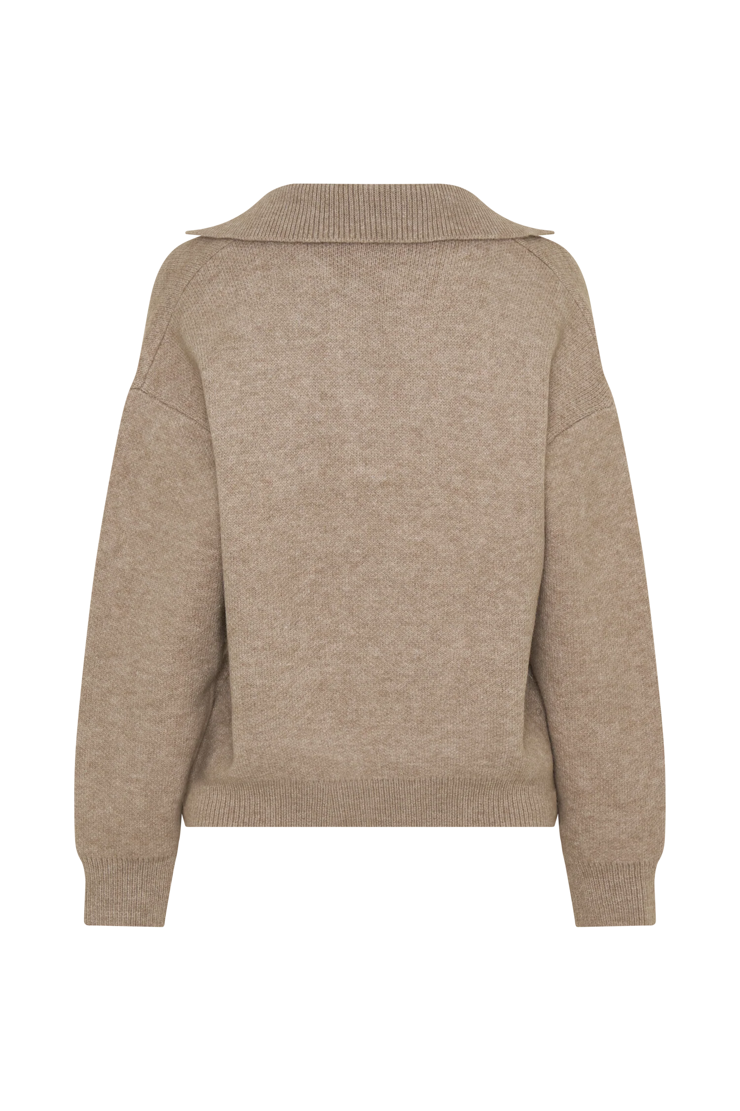 Luca Knit Jumper - Beige Marle - Image 8