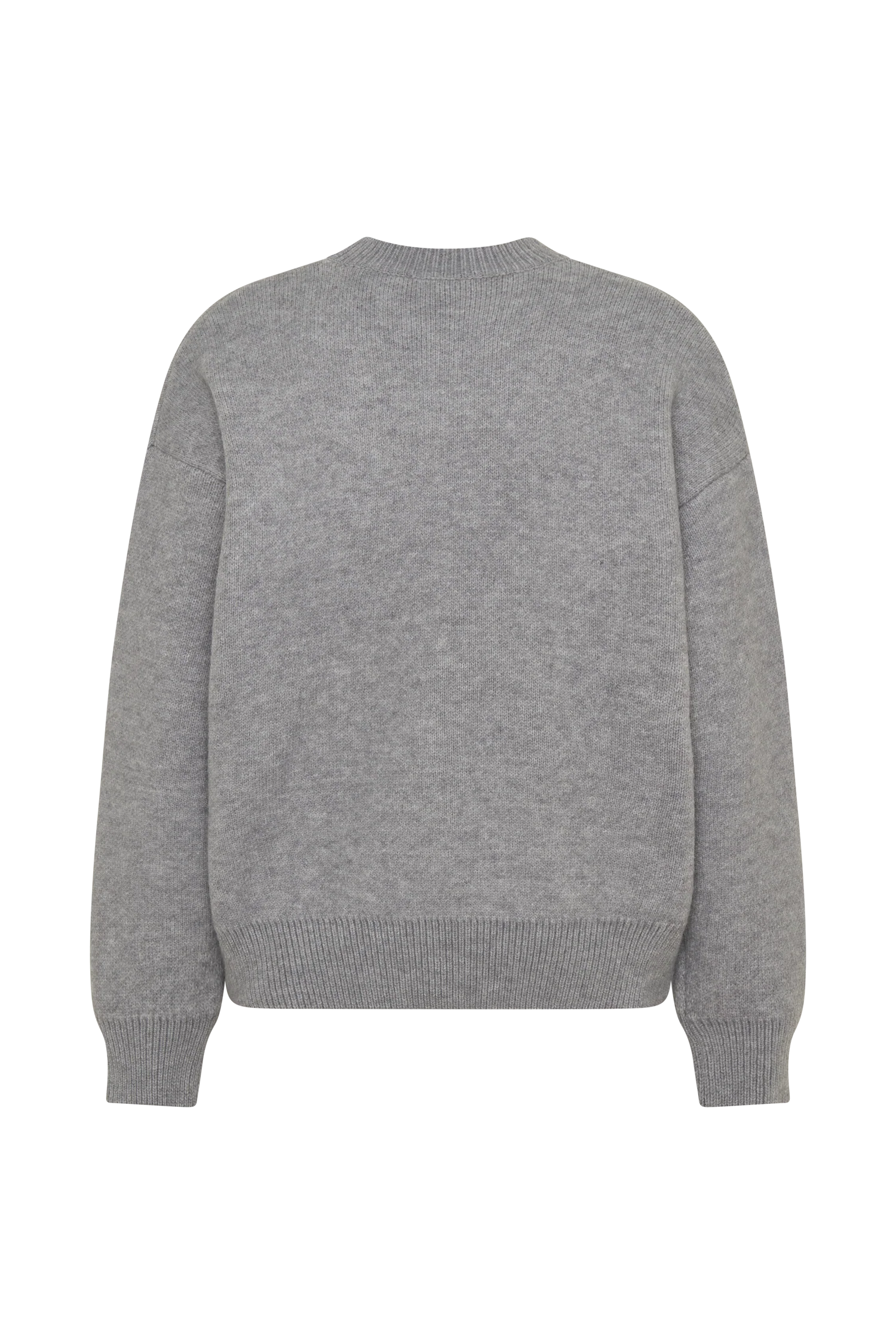 Lulu Oversized Knit Jumper - Grey Marle - Image 8