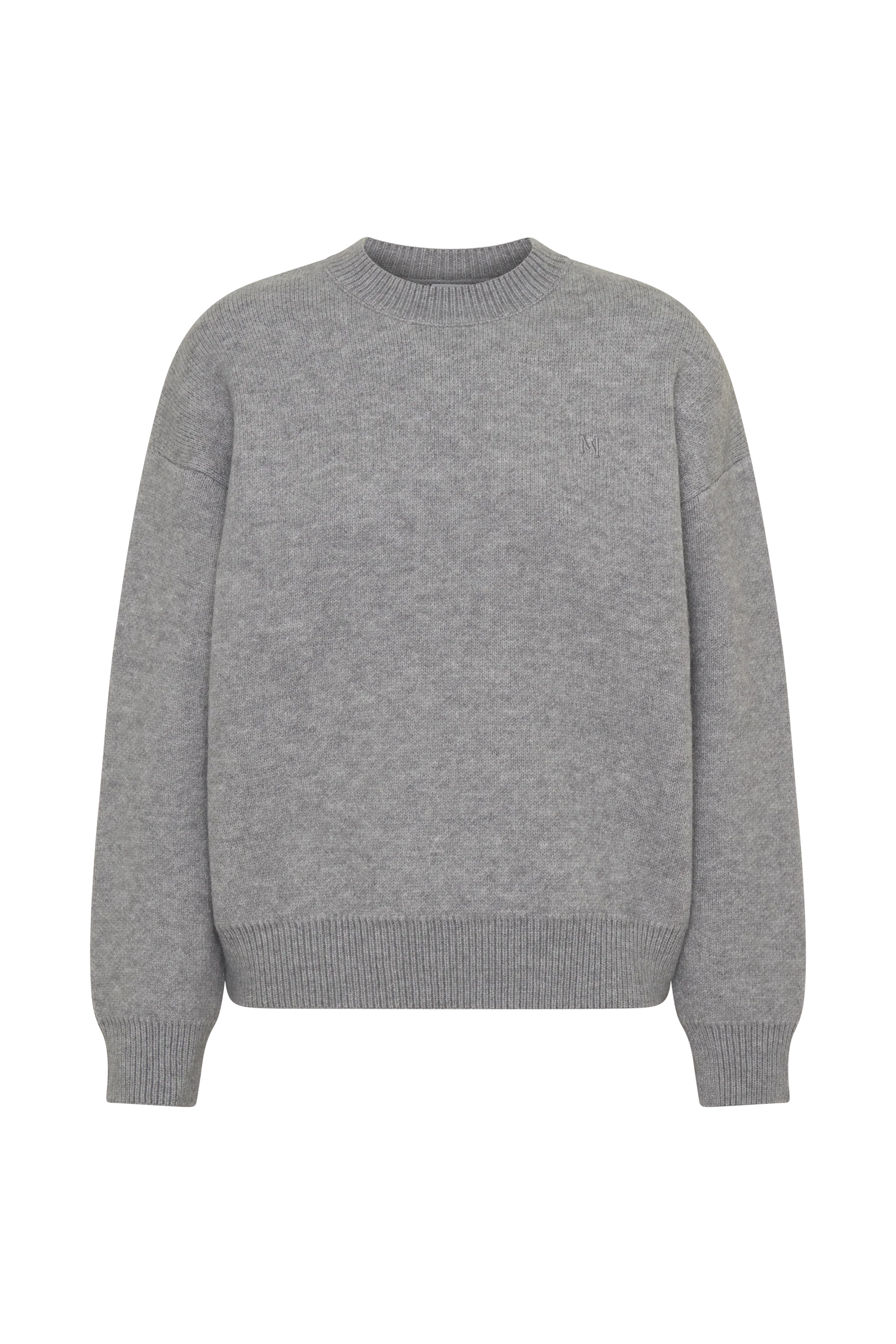 Lulu Oversized Knit Jumper - Grey Marle - Image 9