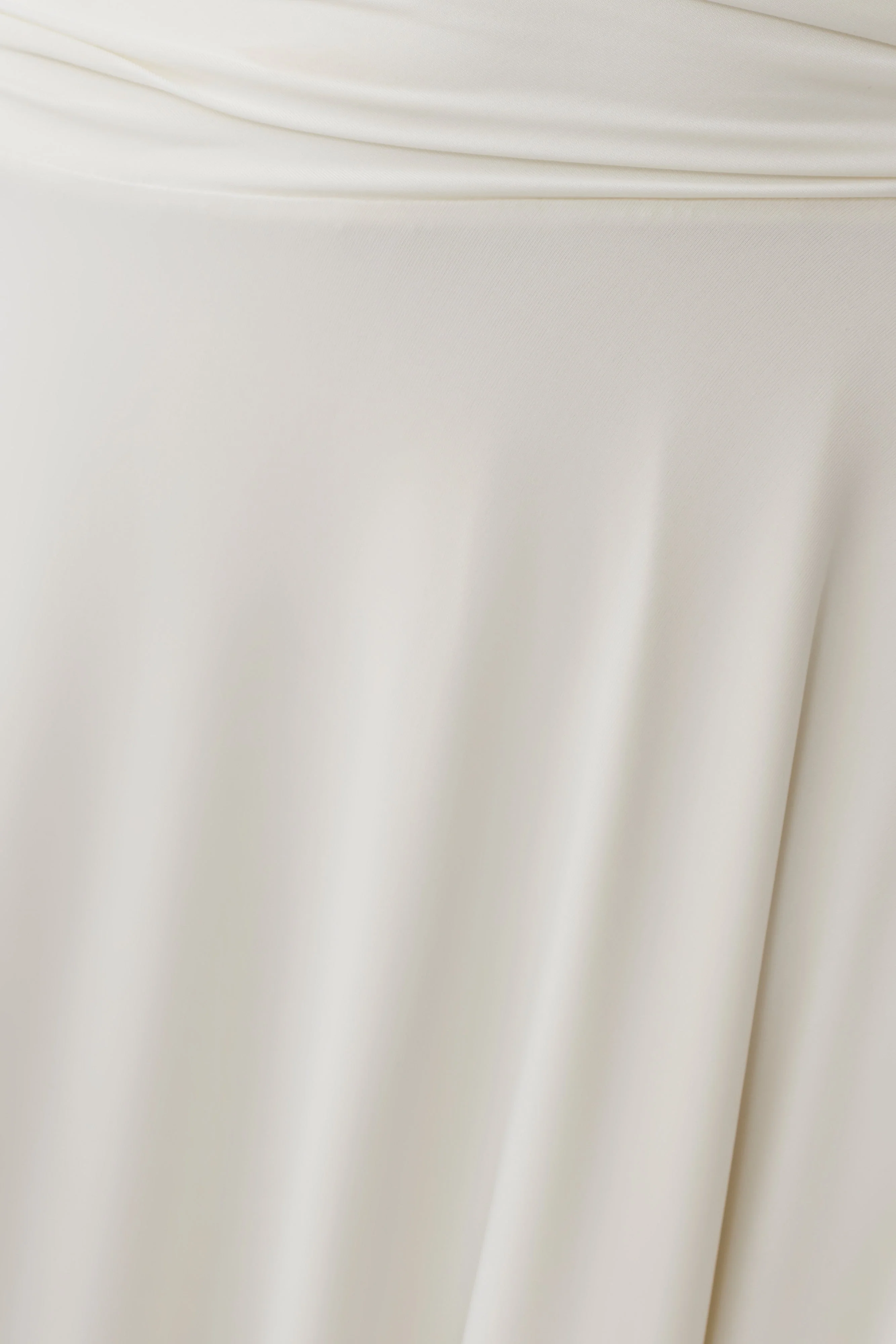 Luu Off Shoulder Slinky Top - Ivory - Image 5