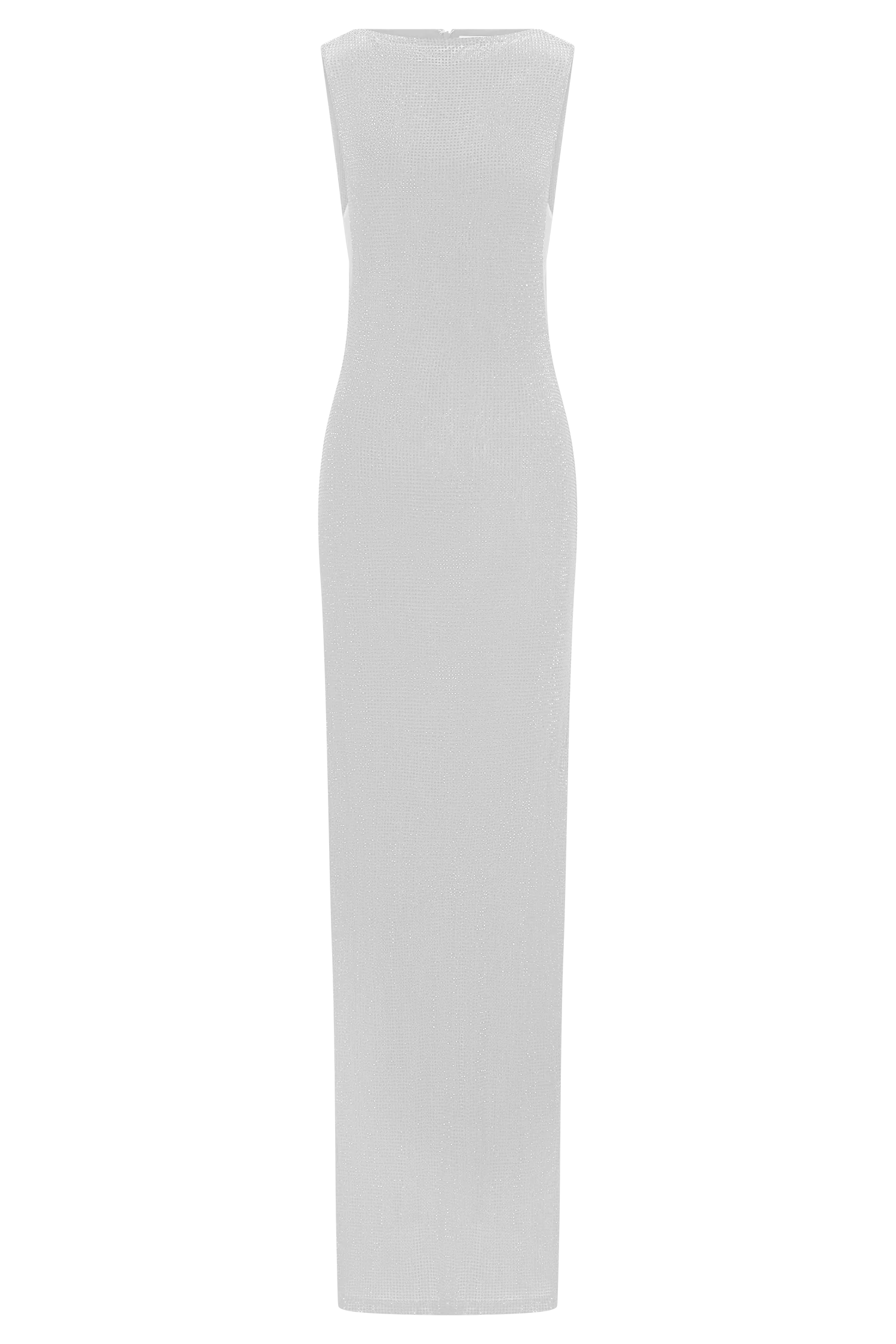 Magnolia Sleeveless Diamante Maxi Dress - Silver - Image 6