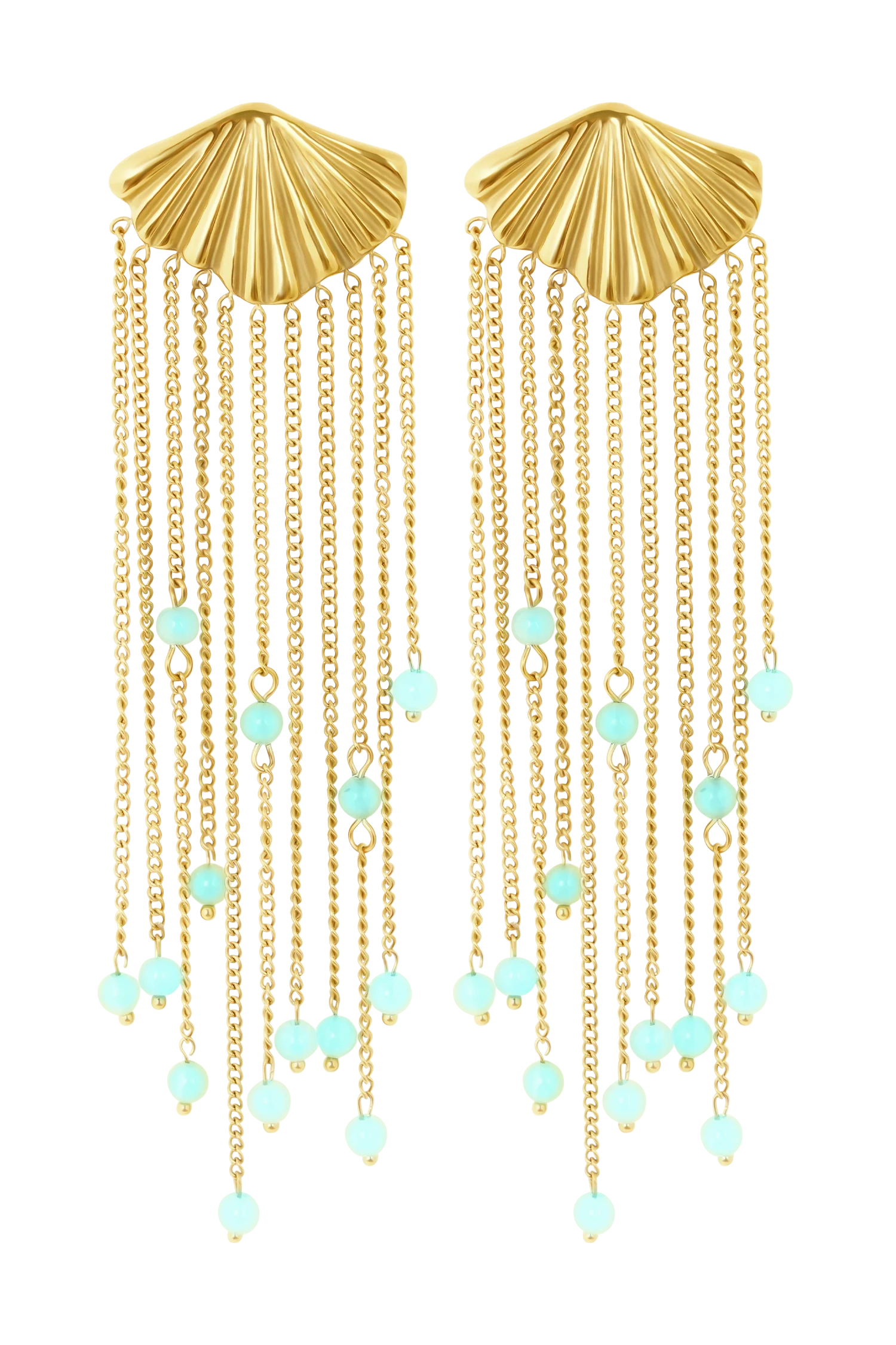 Maia Chandelier Earrings - Gold - Image 5