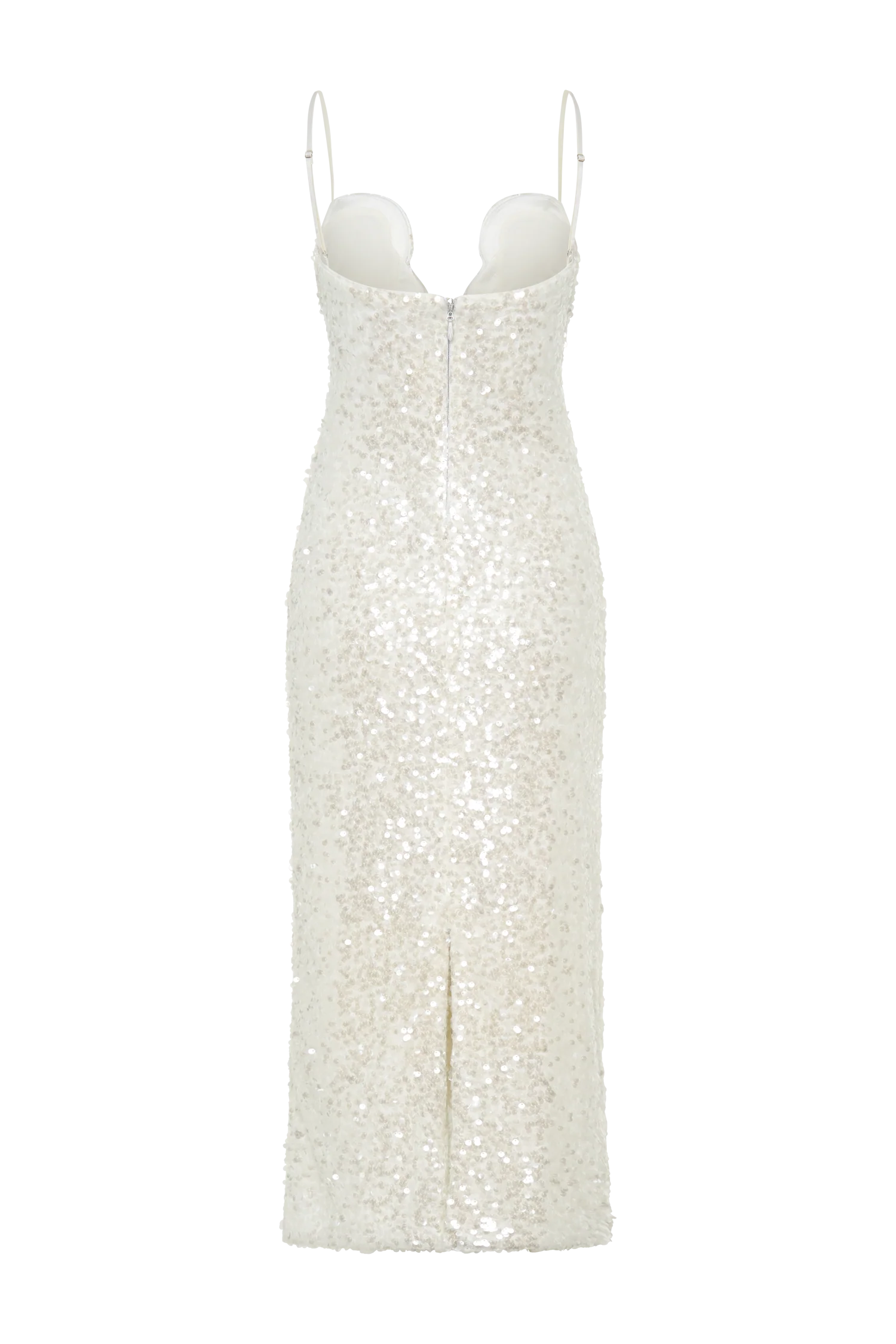 Makari Sequin Maxi Dress - White - Image 8