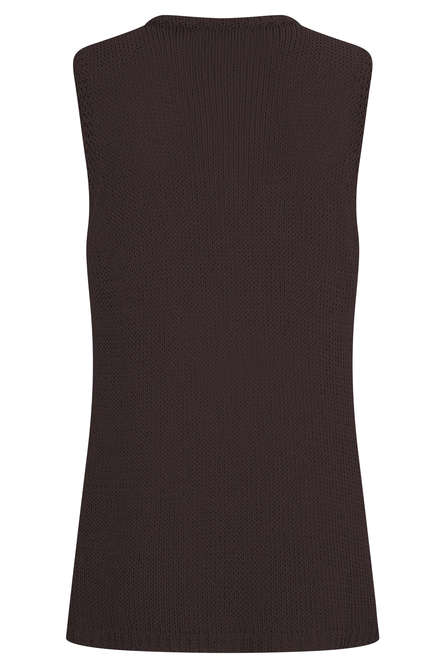 Malani Knit Top With Hardware - Chocolate - Image 6