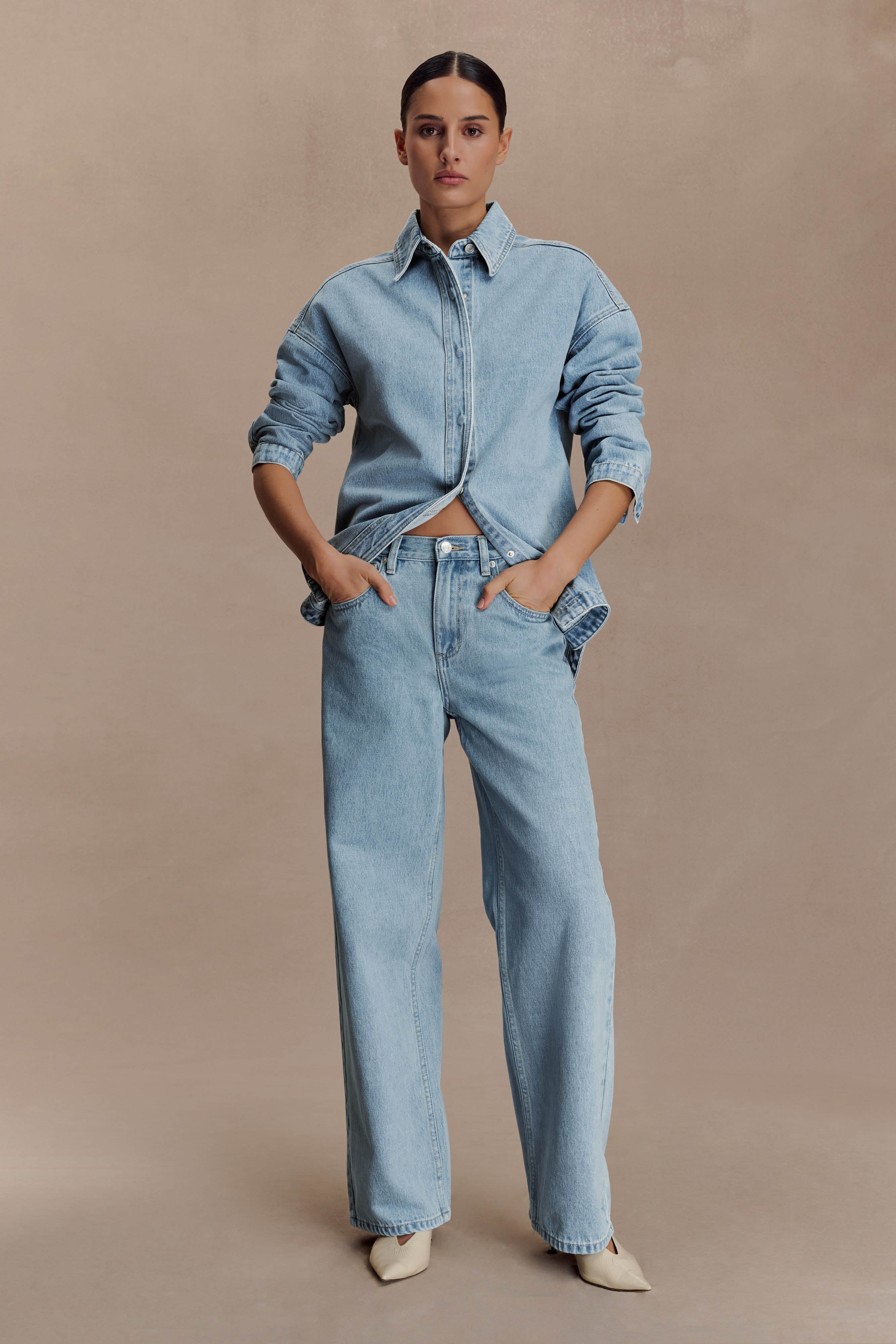 Mannon Mid Rise Denim Jeans - 80'S Blue - Image 7