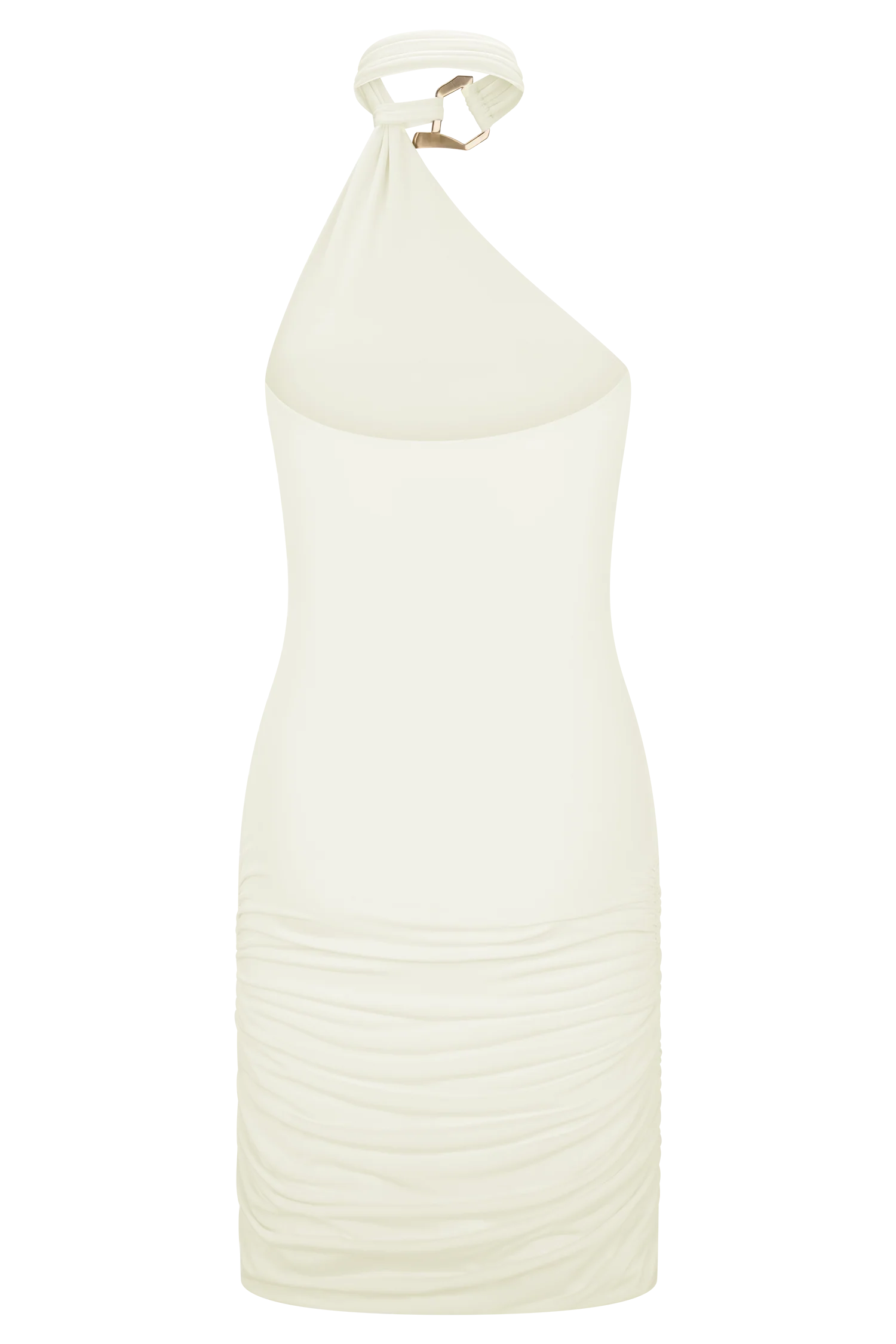 Mariposa Slinky Halter Mini Dress - Ivory - Image 8