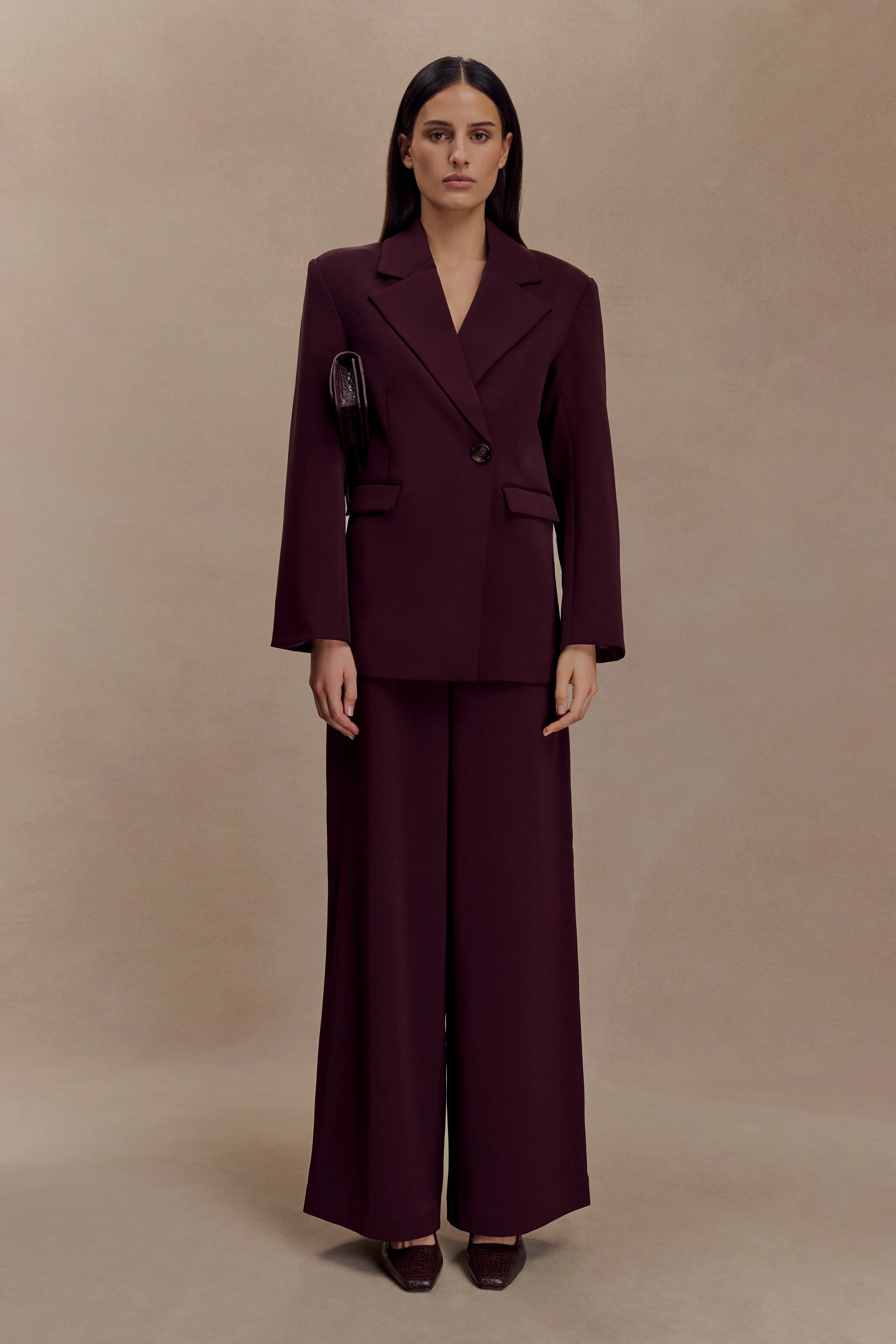 Mateo Oversized Blazer - Mahogany - Image 6