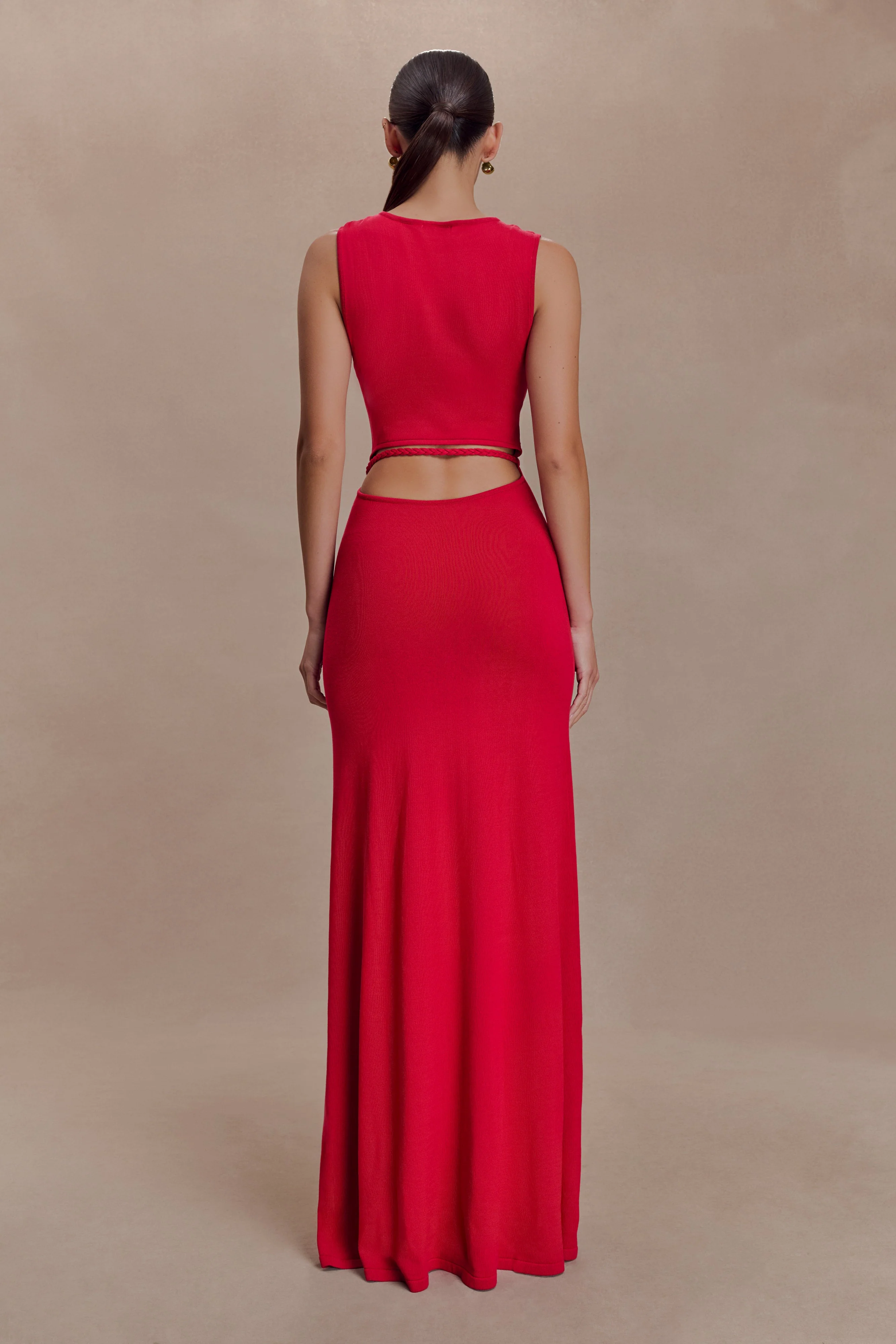 Monay Tulip Maxi Dress - Raspberry - Image 2