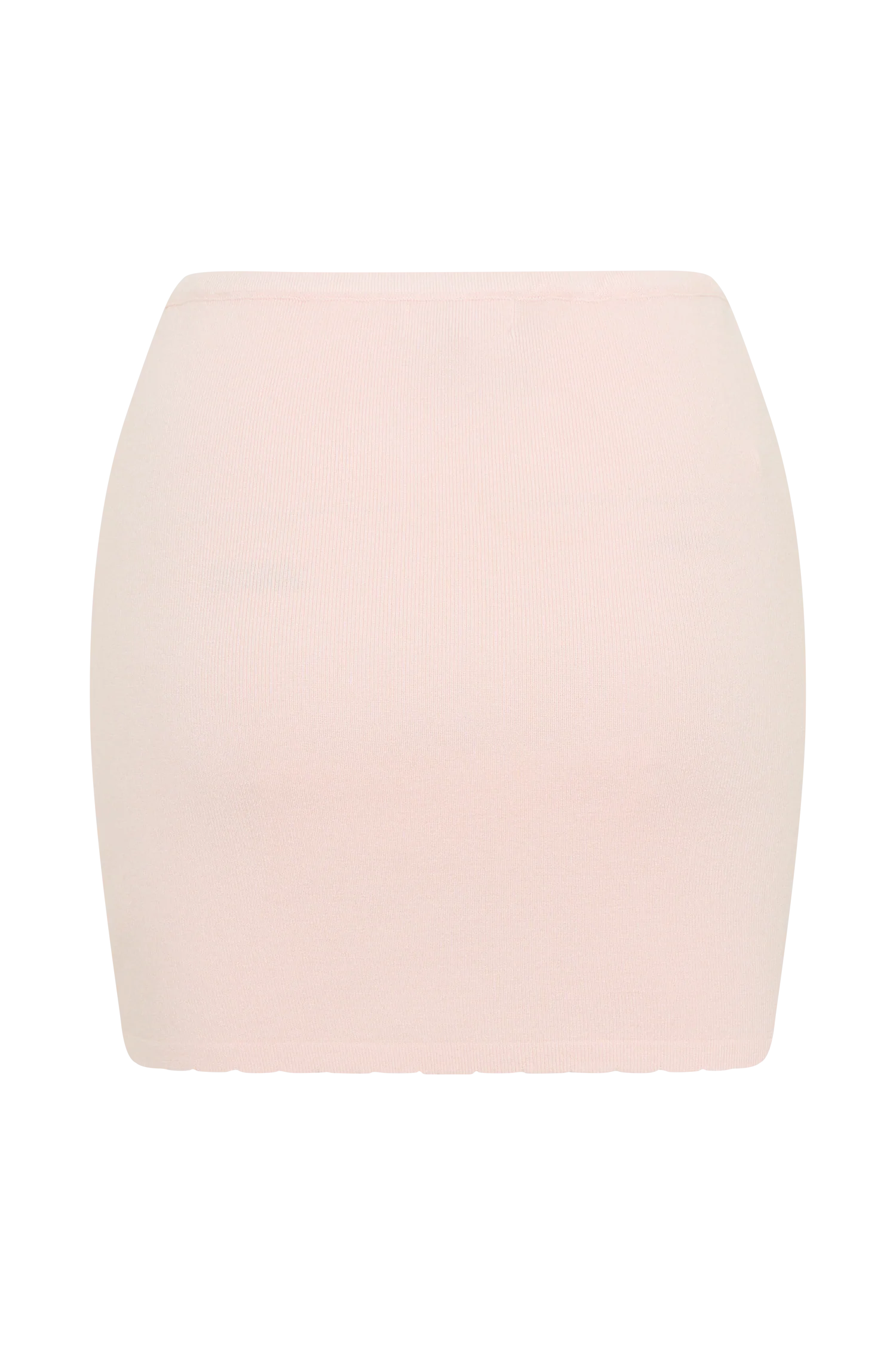 Monroe Embroidered Knit Mini Skirt - Baby Pink And Ivory - Image 8