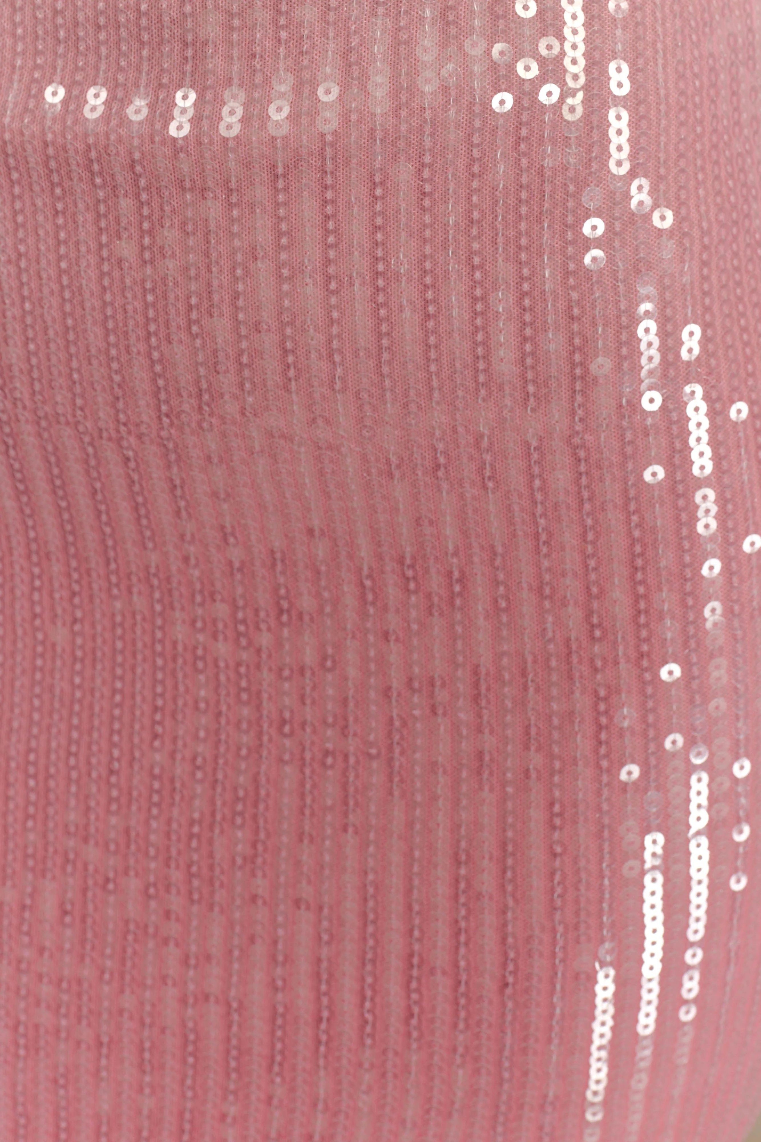 Mora Sequin Mini Dress - Ombre Pink - Image 9