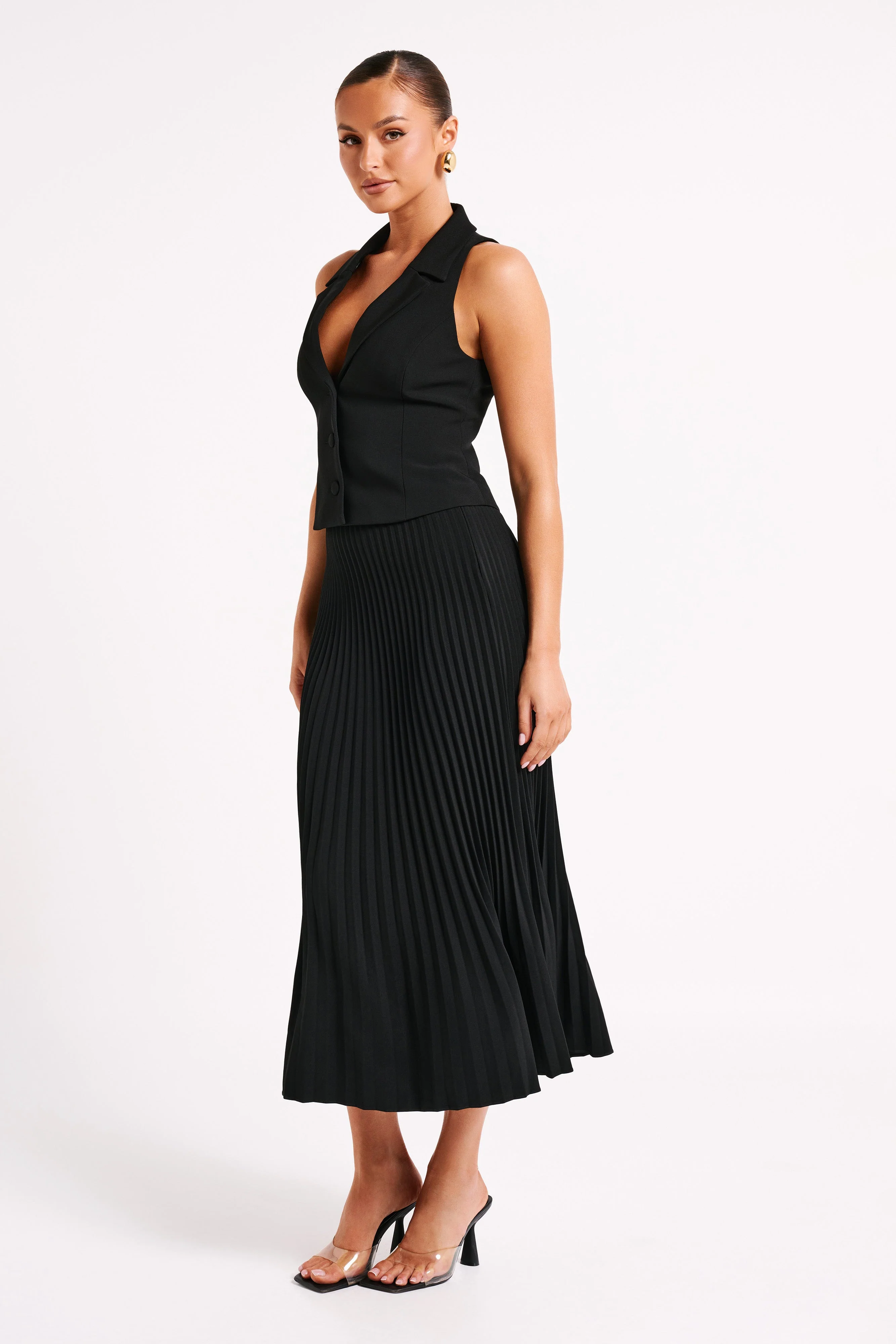Mura Suiting Vest - Black - Image 11