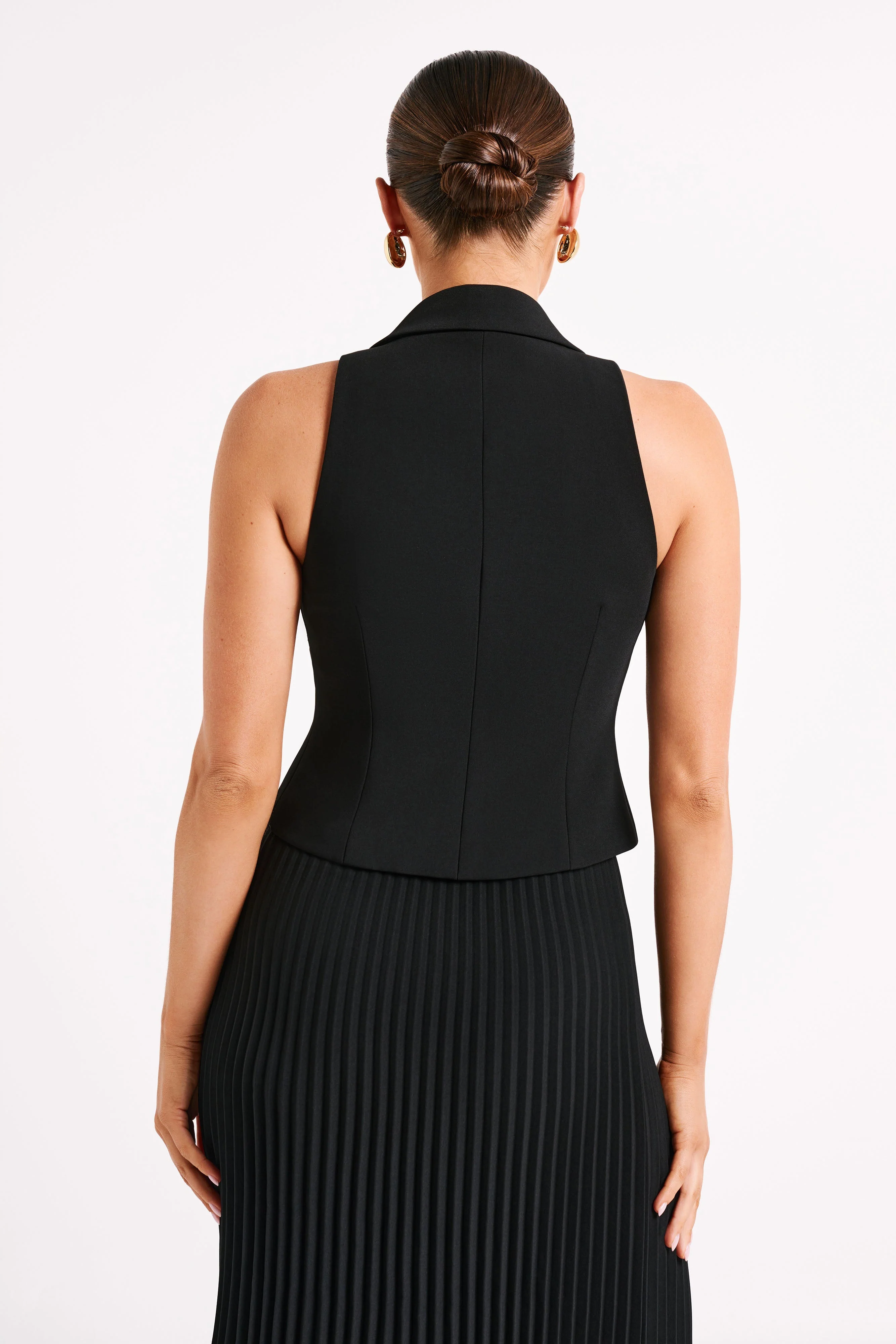Mura Suiting Vest - Black - Image 2