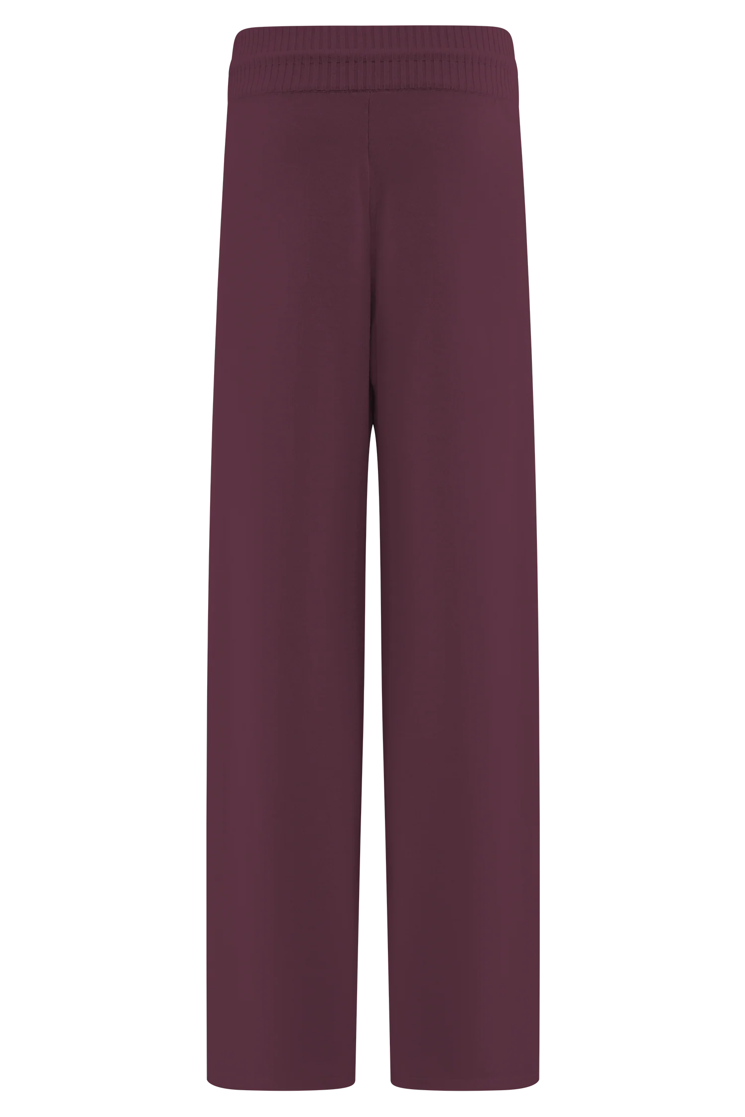 Natalya Knit Wide Leg Pants - Merlot - Image 8