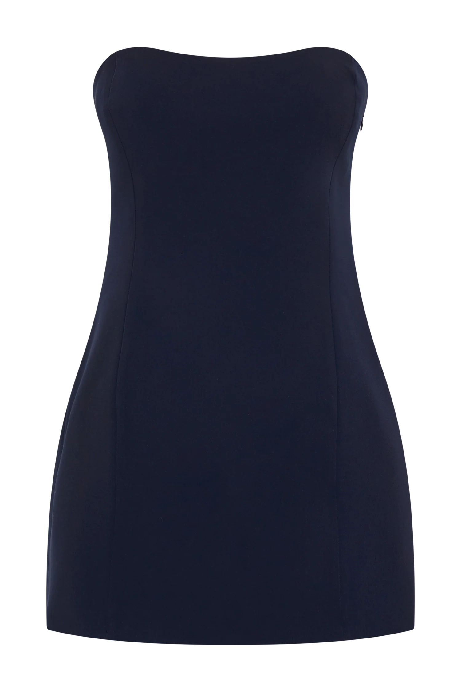 Neeka Strapless Bow Back Mini Dress - Navy - Image 8