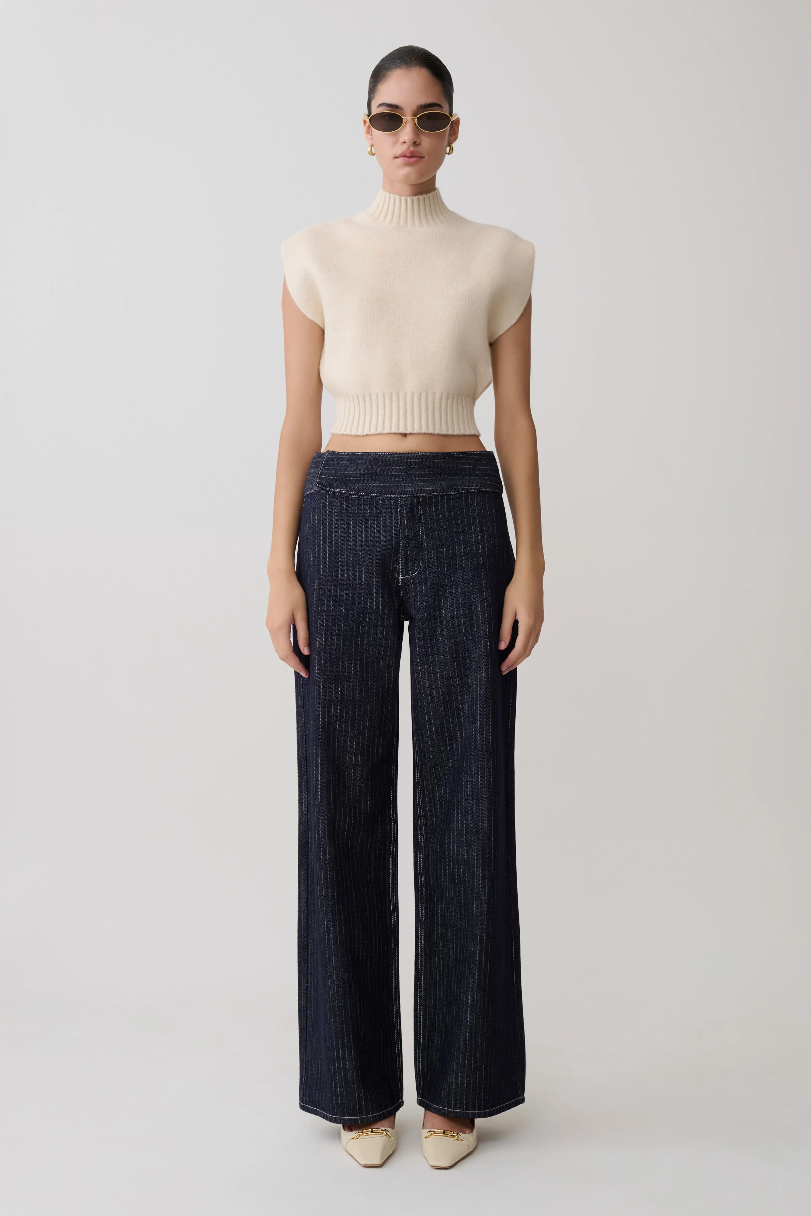 Niko Knit Oversized Top - Ivory - Image 4