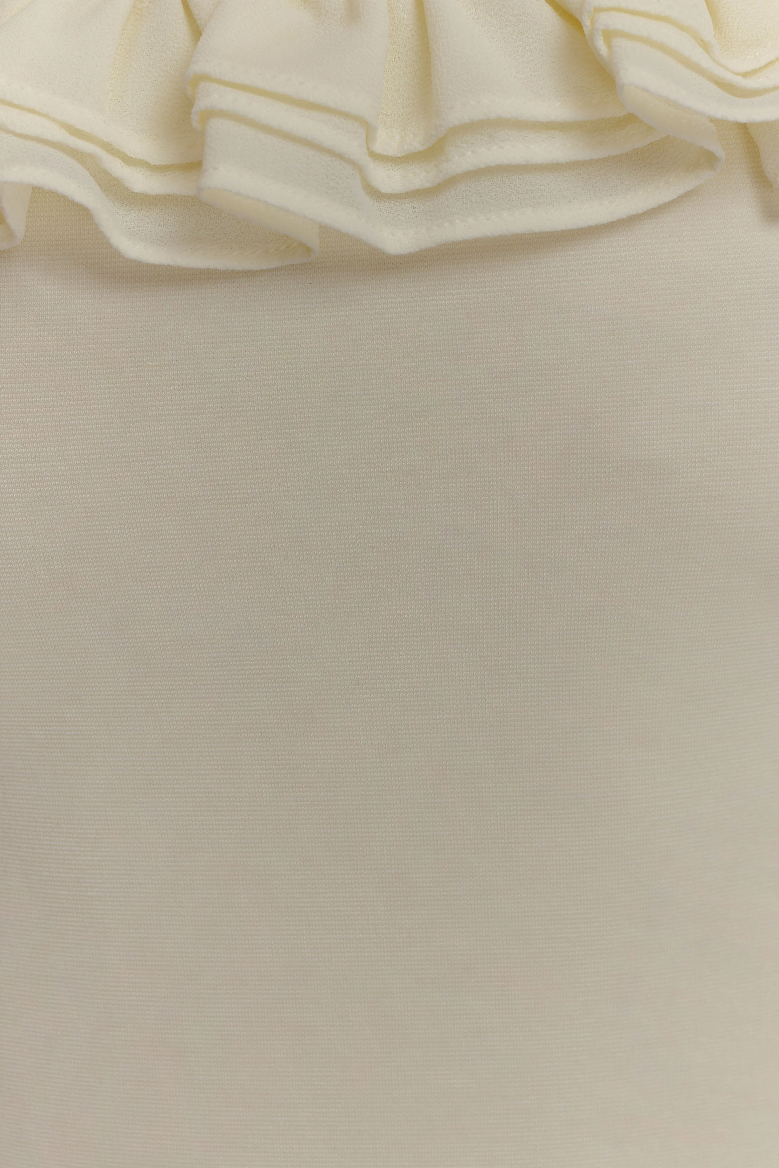 Nova Ruffle Off Shoulder Maxi Dress - Ivory - Image 3