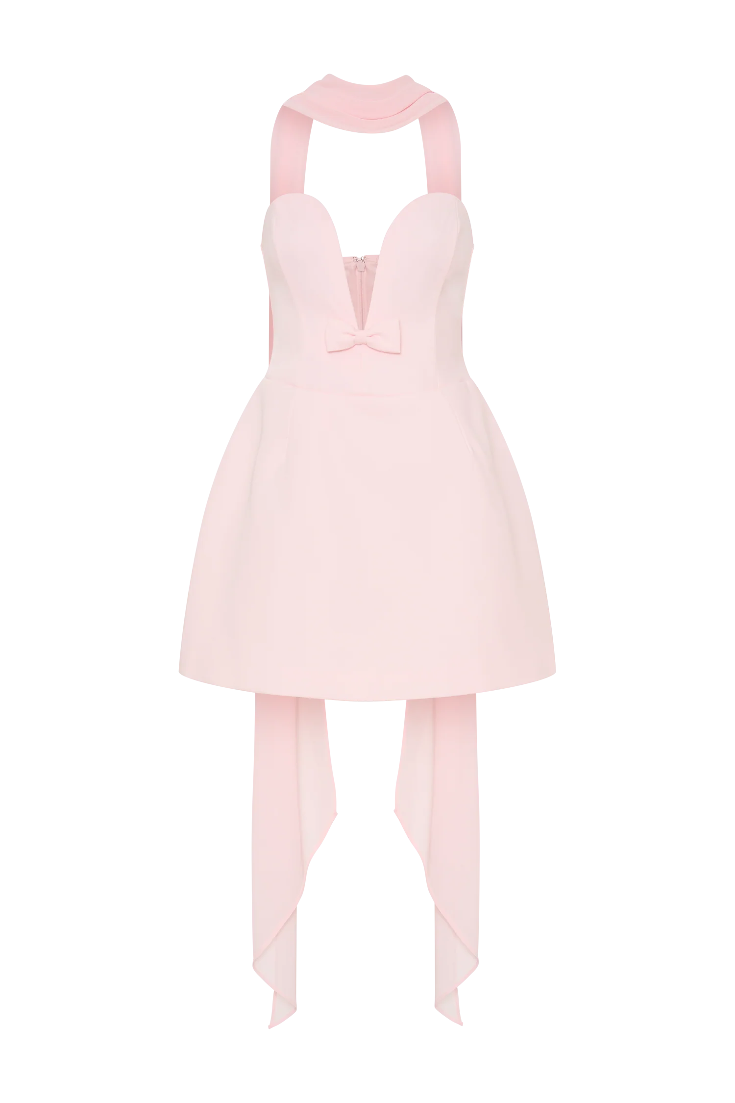 Orellia Strapless Suiting Mini Dress - Soft Pink - Image 16