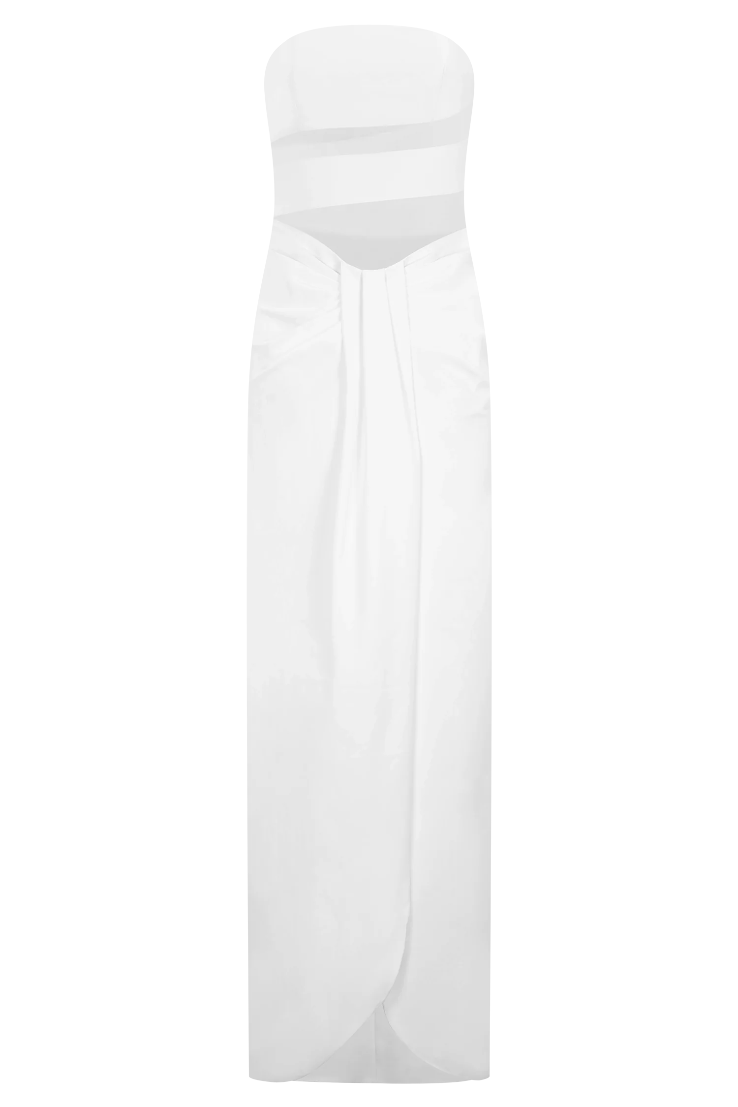 Paulina Cut Out Strapless Maxi Dress - White - Image 7