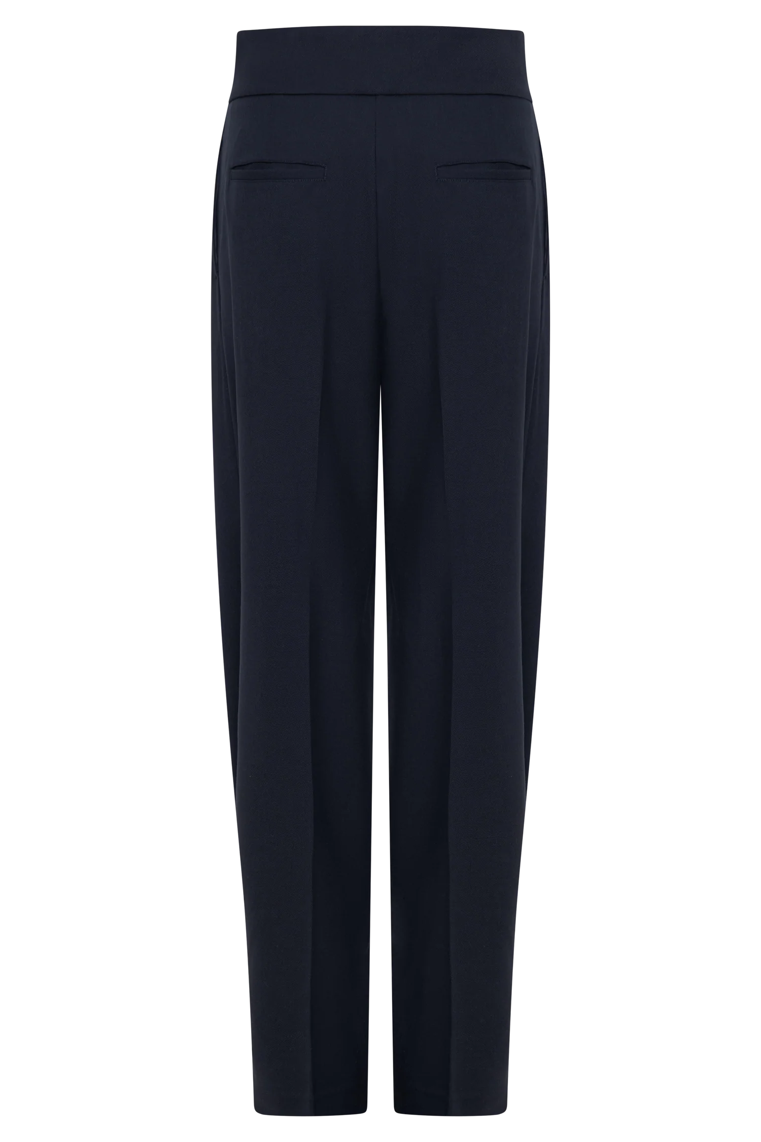 Penelope Pleated High Waisted Pants - Dark Navy - Image 9