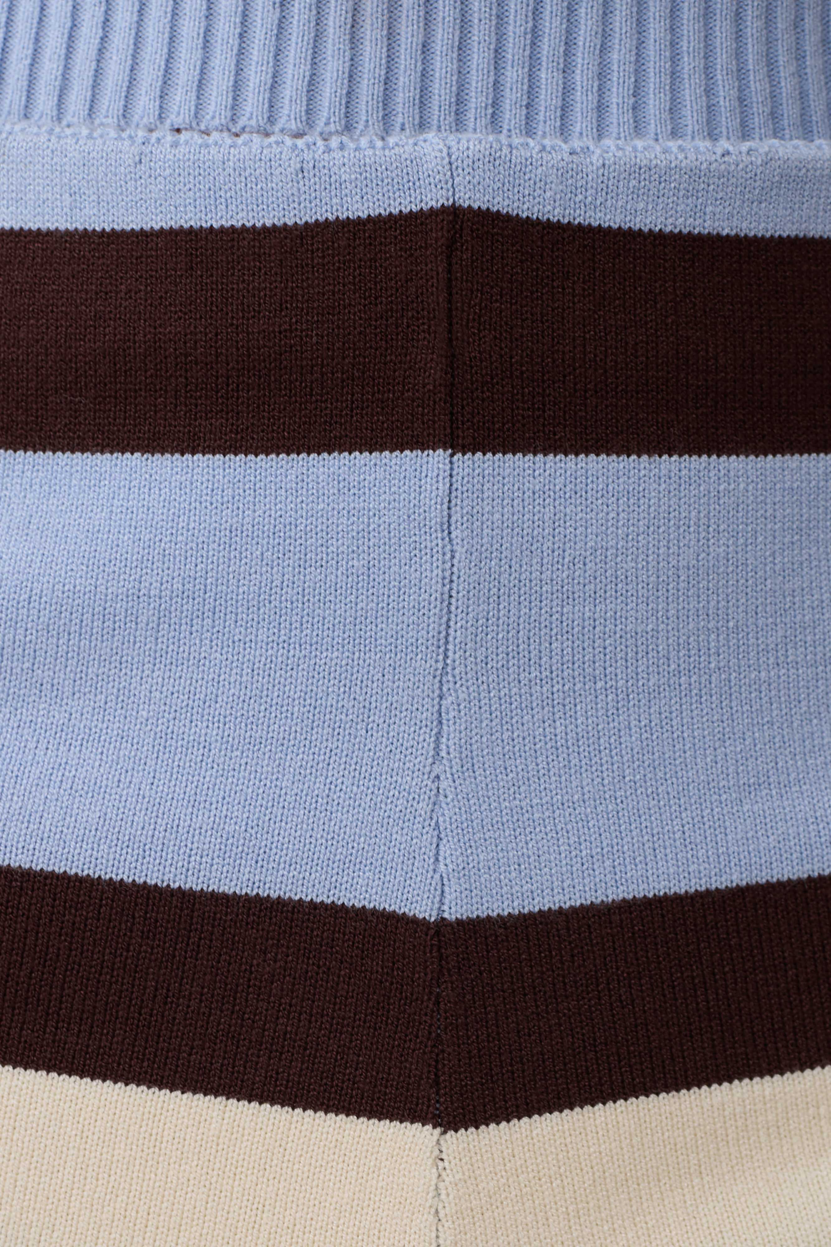 Philly Stripe Knit Short - Chocolate/Blue - Image 9