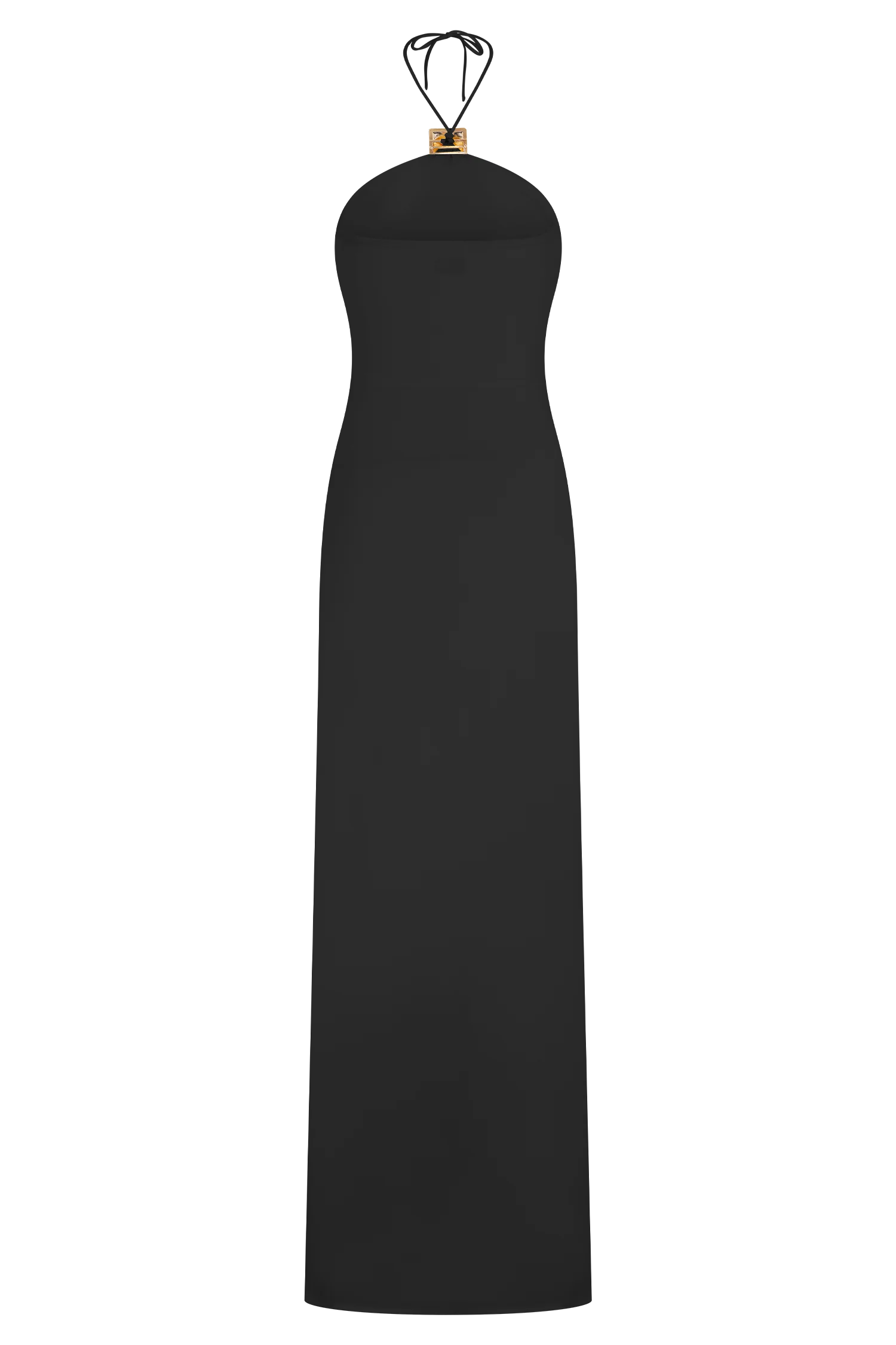 Quincy Halter Maxi Dress With Hardware - Black - Image 6