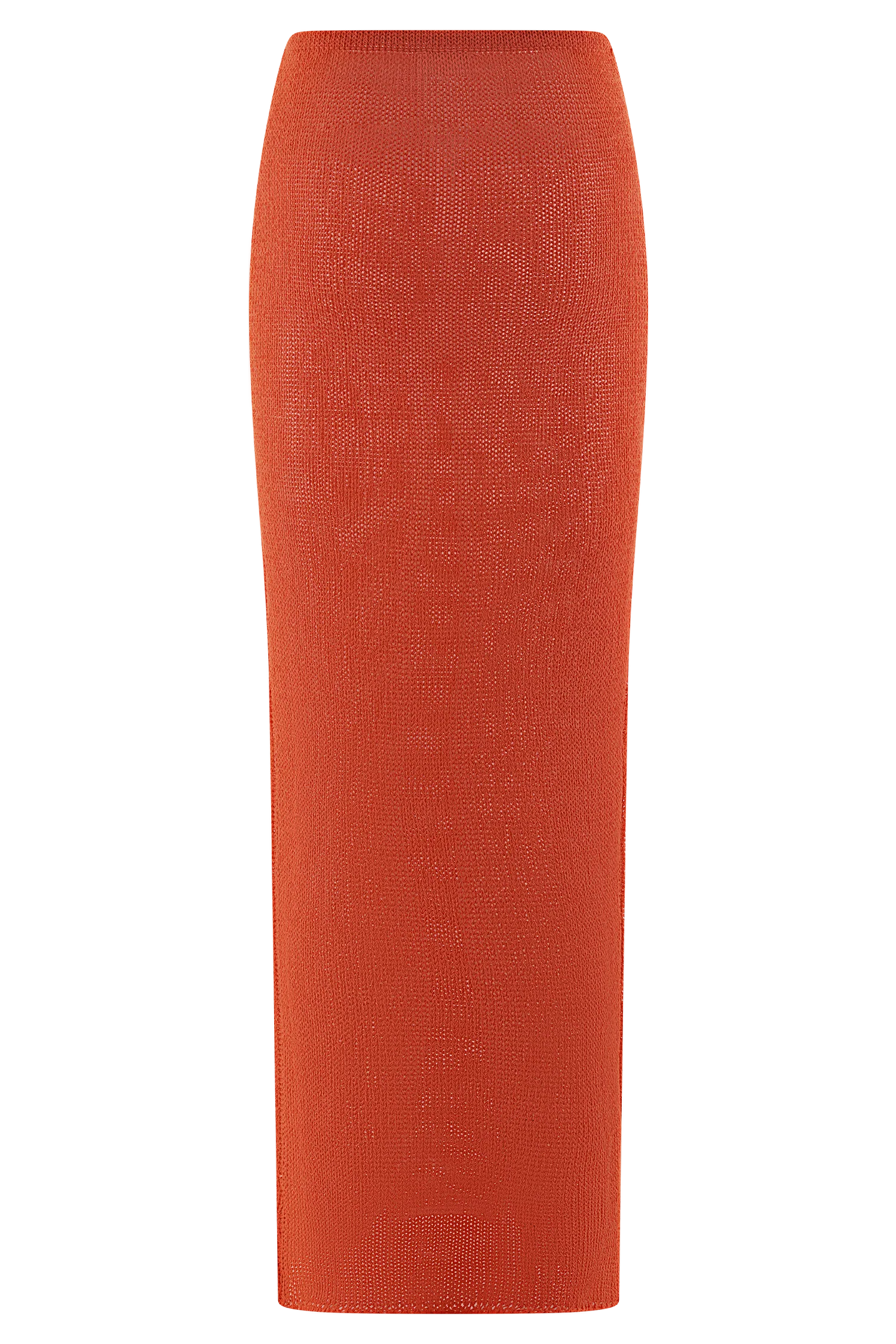Reagan Knit Maxi Skirt - Orange - Image 9