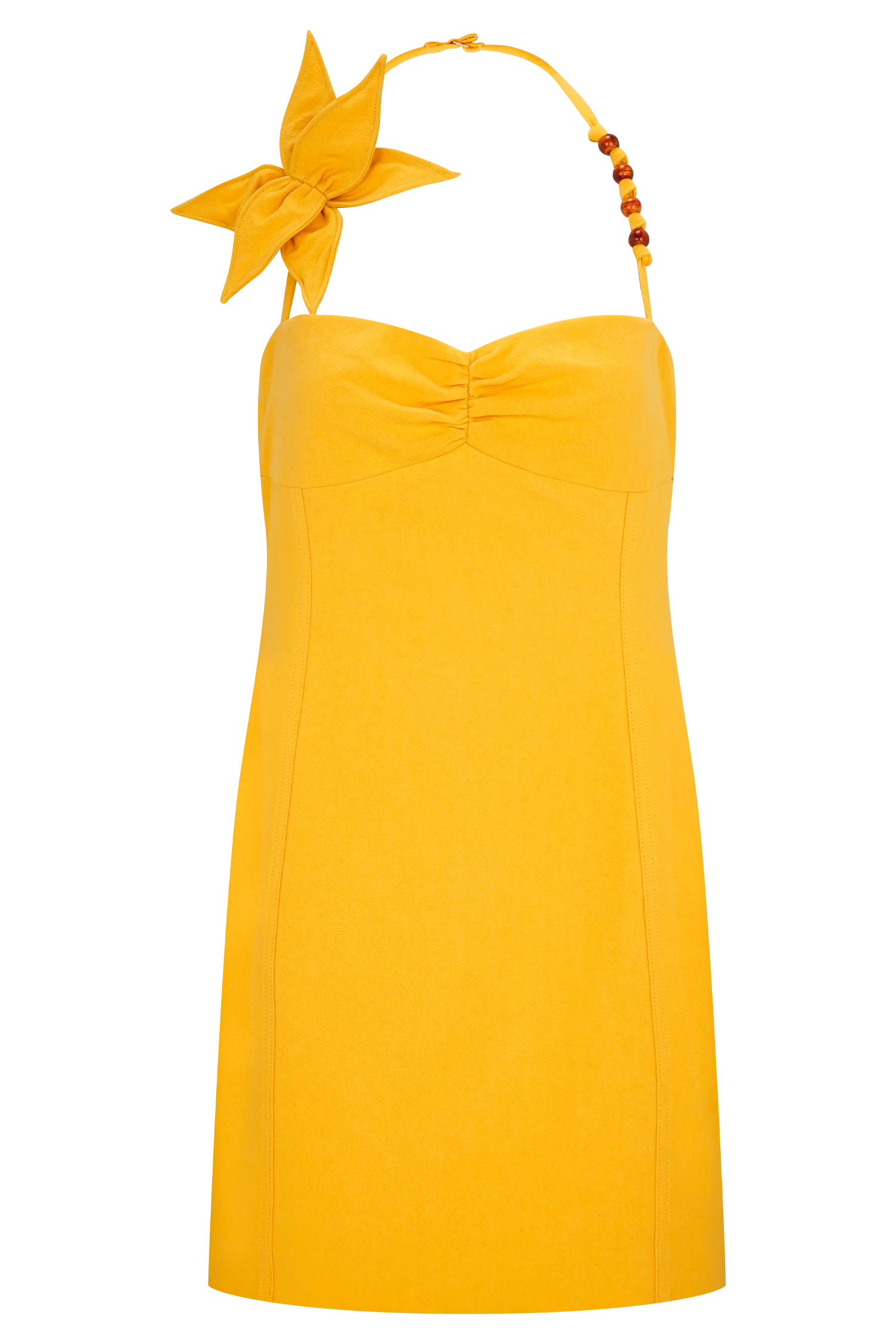 Reyes Cotton Floral Mini Dress - Butterscotch - Image 12