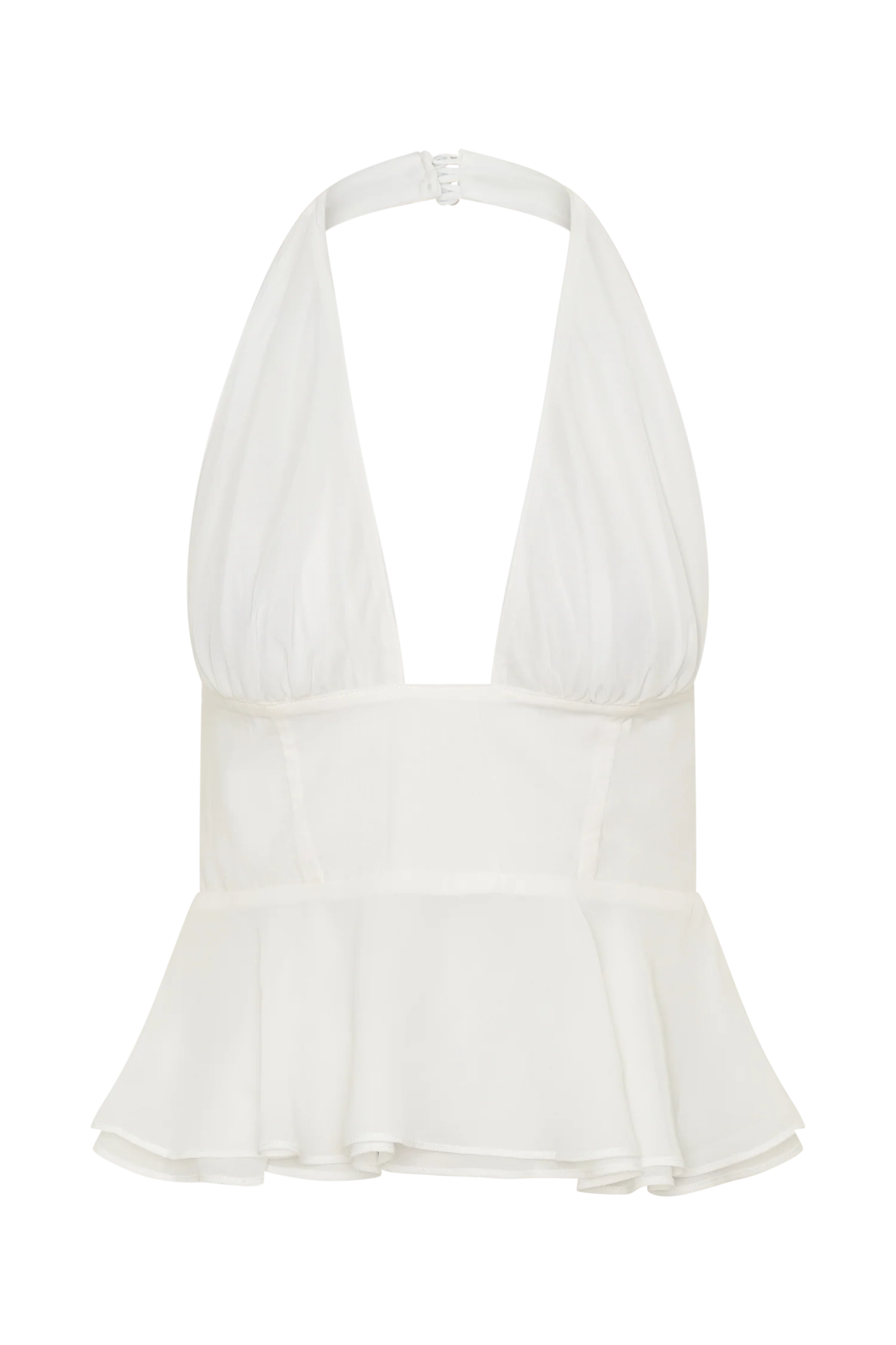 River Halter Neck Sleeveless Top - White - Image 8