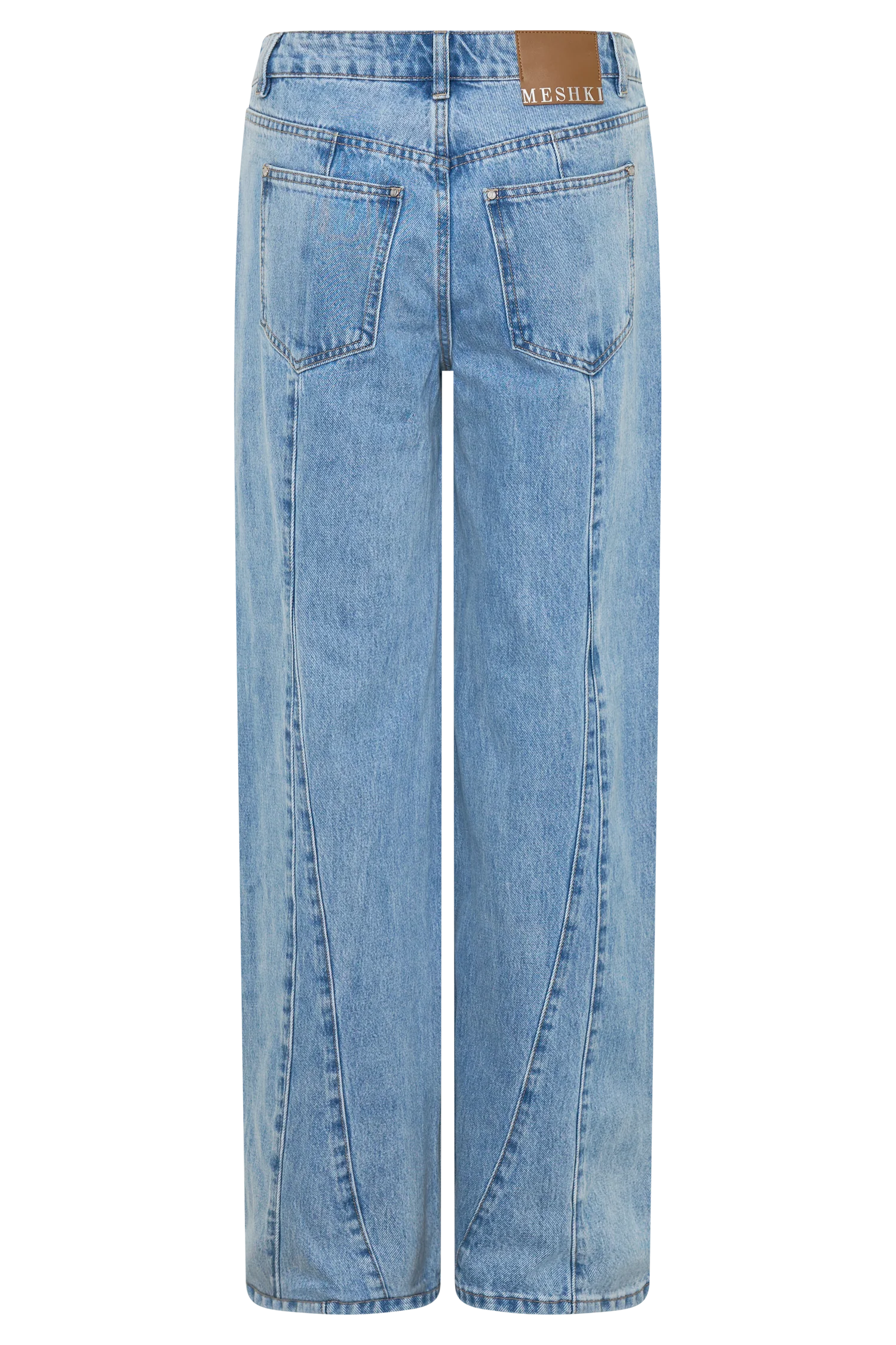 Roy Mid Rise Wide Leg Denim Jeans - Classic Blue - Image 9