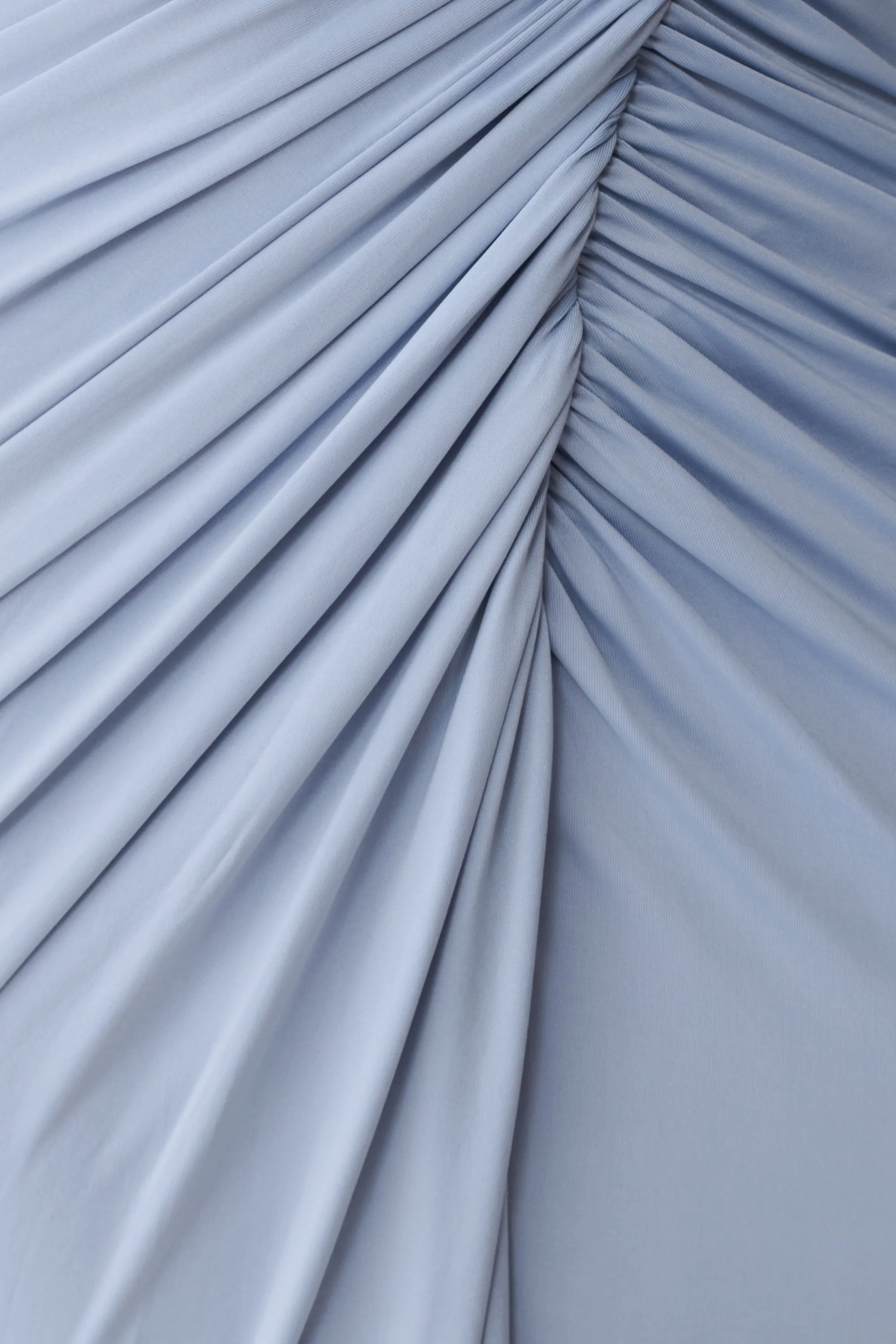 Ryn Twisted One Shoulder Maxi Dress - Sky Blue - Image 7