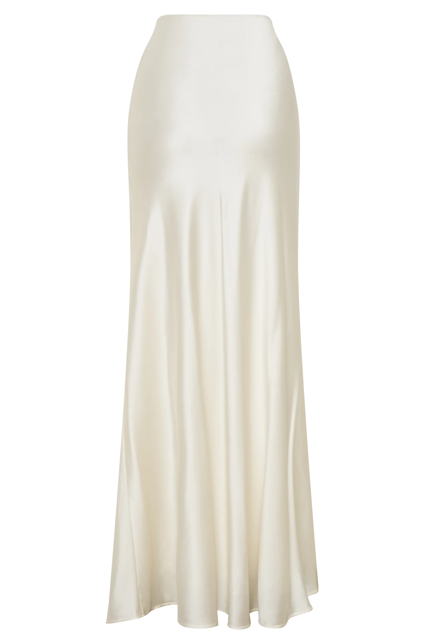 Sabrina Silk Blend Maxi Skirt - Ivory - Image 9