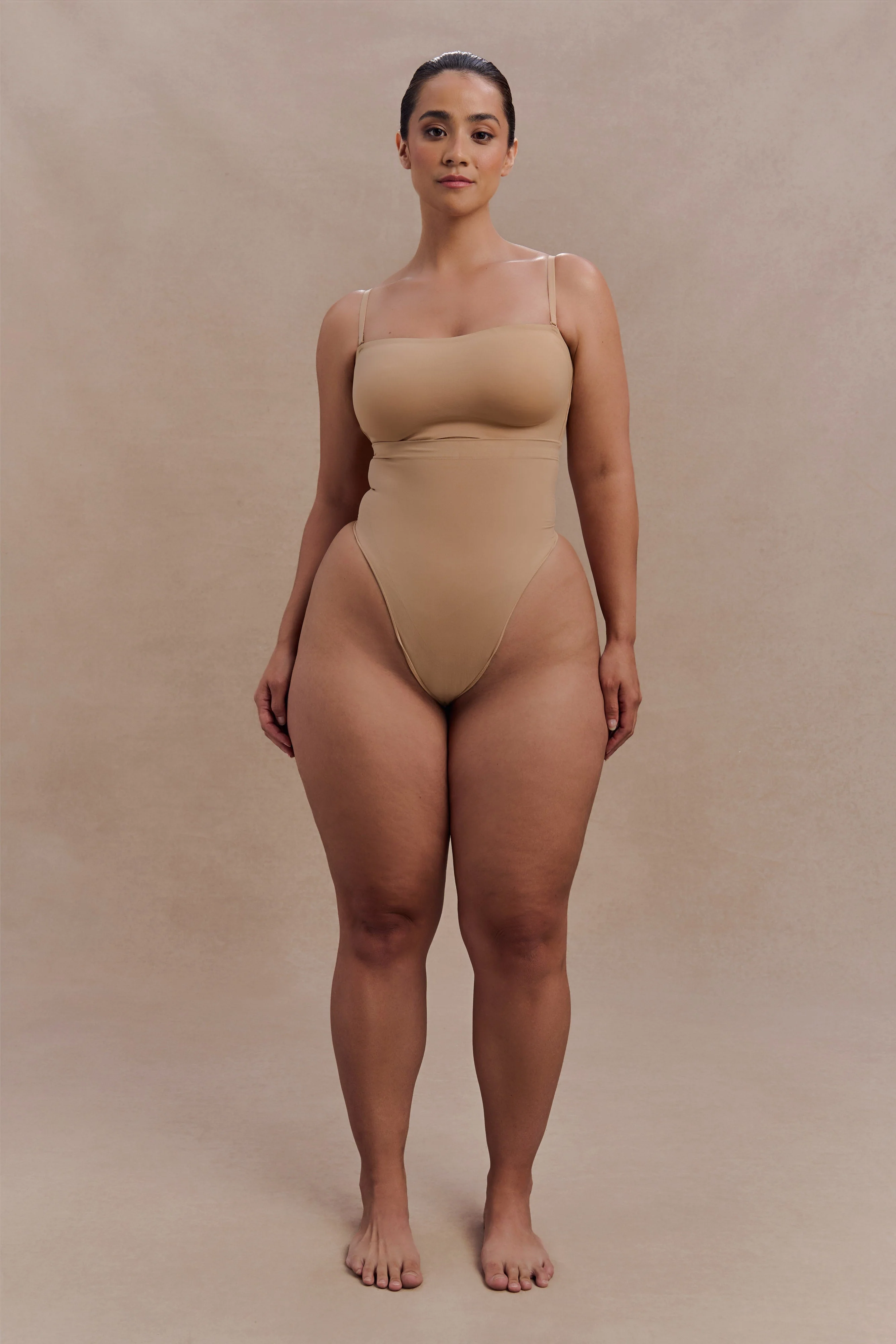 Saria High Waist Shapewear Briefs - Beige - Image 5
