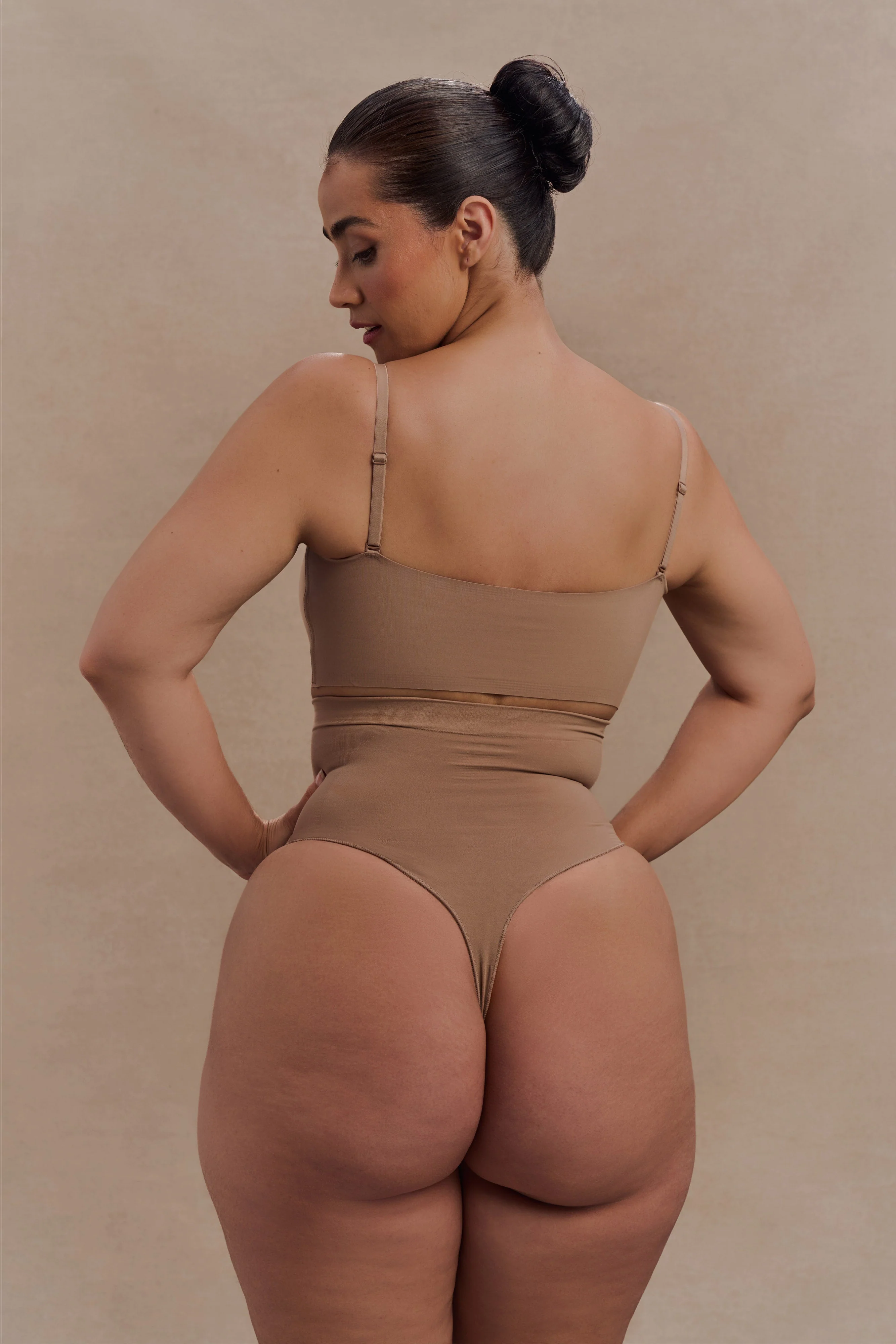 Saria High Waist Shapewear Briefs - Latte - Image 2