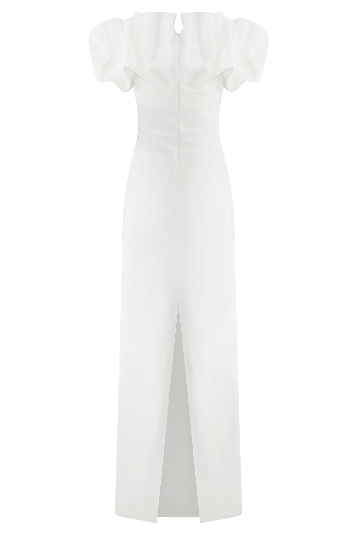 Sariya Sculptural Maxi Dress - White - Image 8
