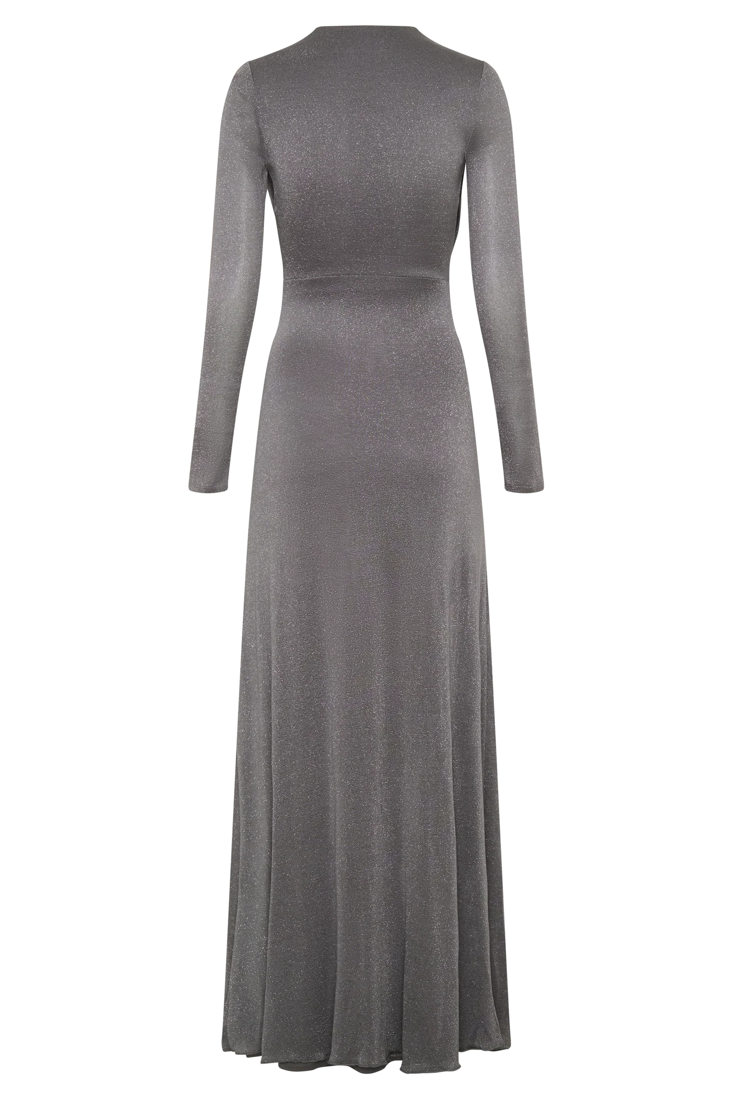 Scarlet Lurex Cowl Maxi Dress - Silver - Image 10