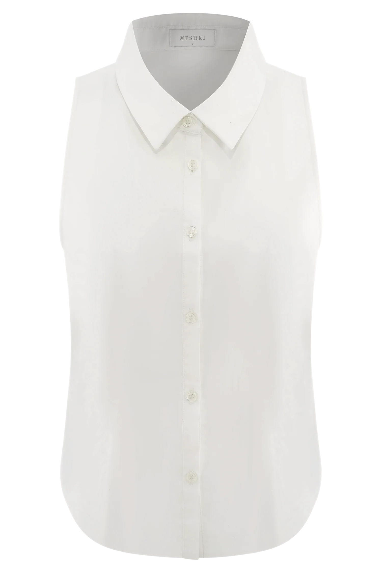 Selene Sleeveless Halter Shirt - White - Image 8