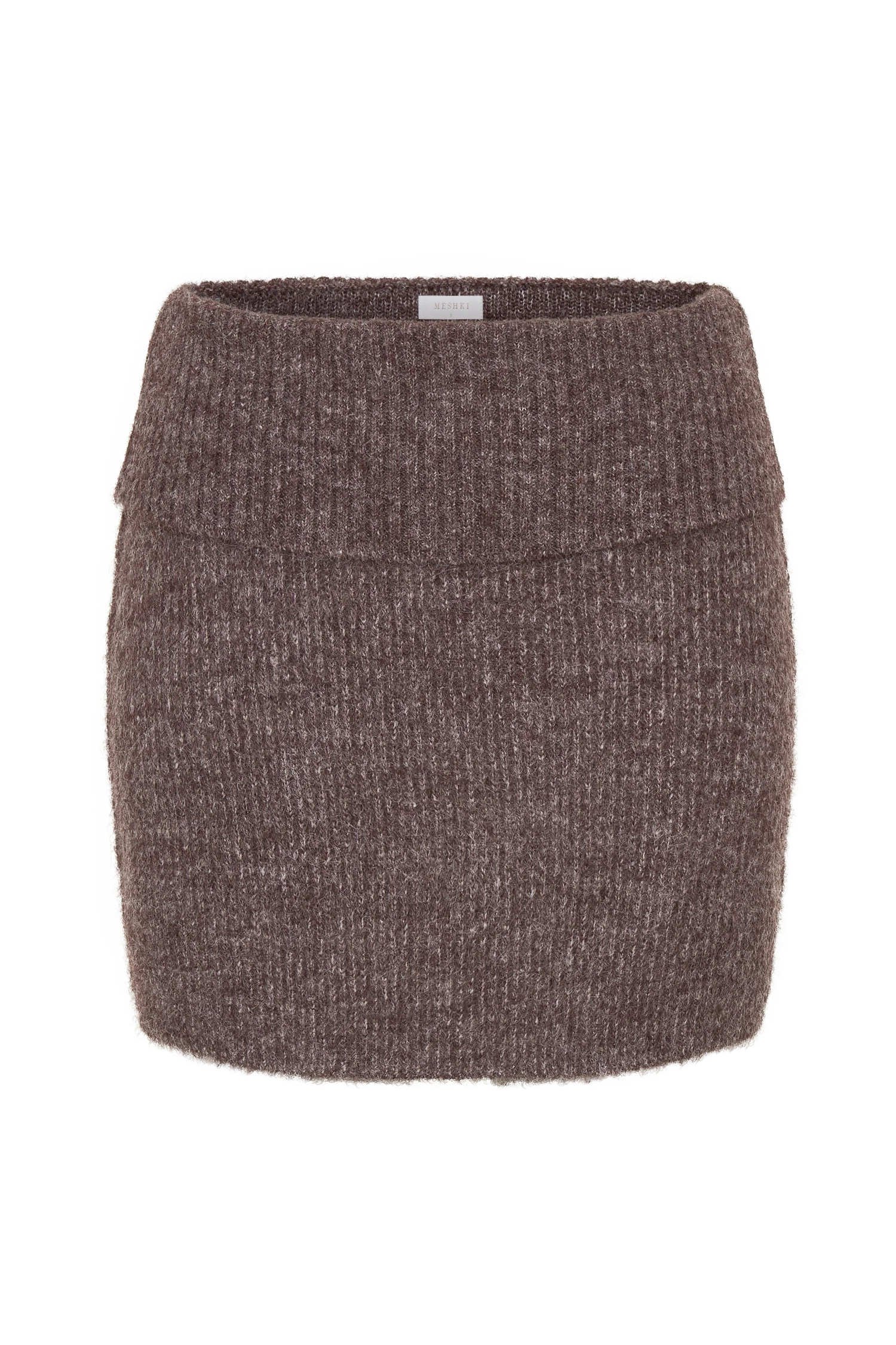 Skylaine Knit Mini Skirt - Brown Marle - Image 11